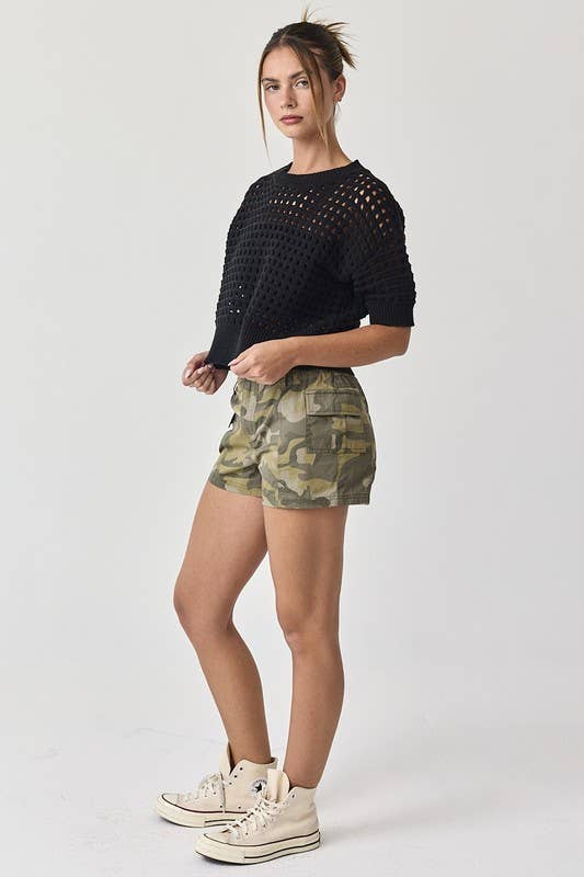 Alina Cropped Crochet Top