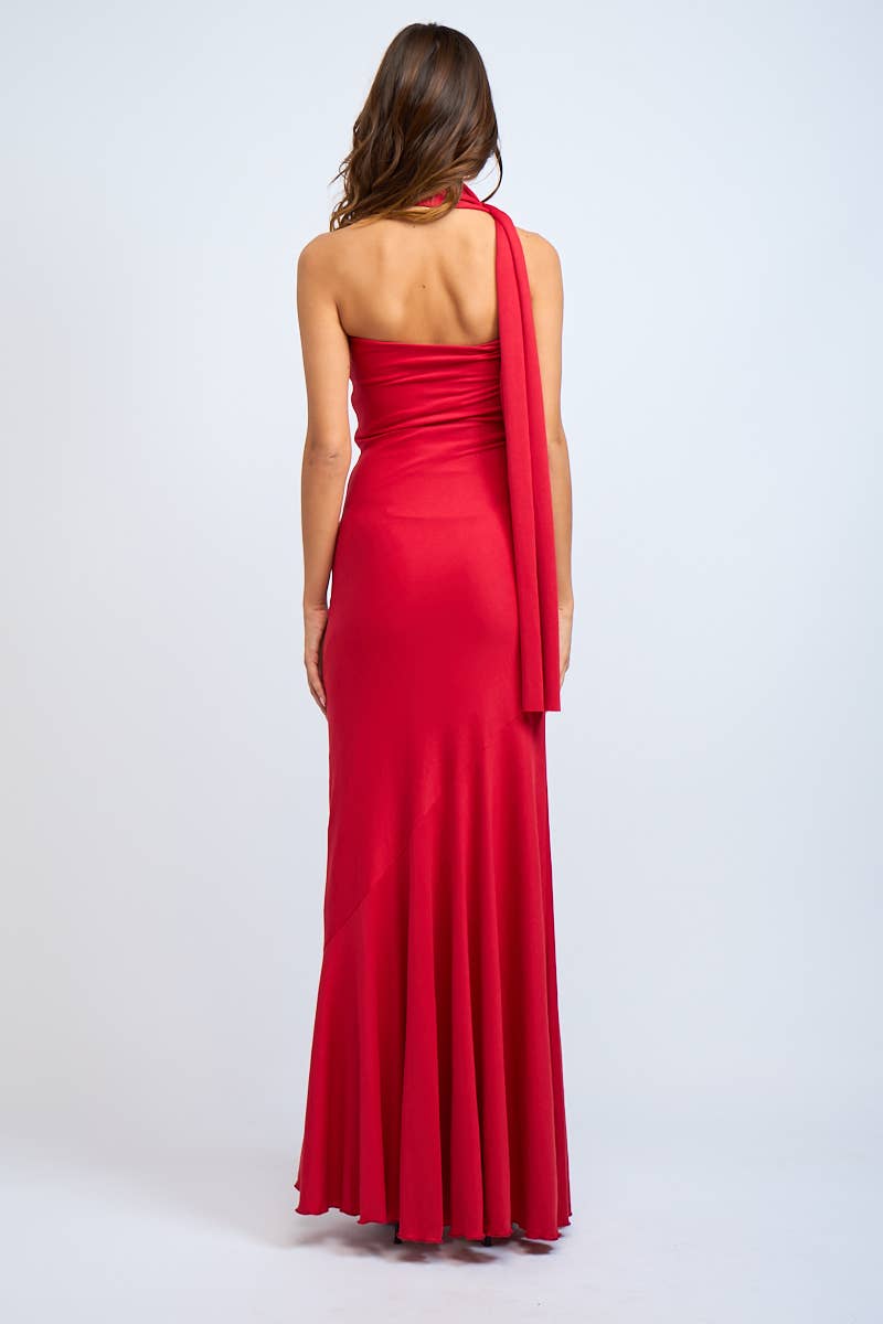 Heartbreaker Scarf Neck Maxi