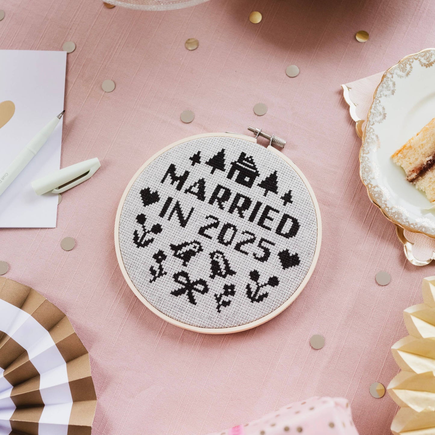 Cotton Clara Craft Kits & Supplies - Married In 2025 Cross Stitch Kit