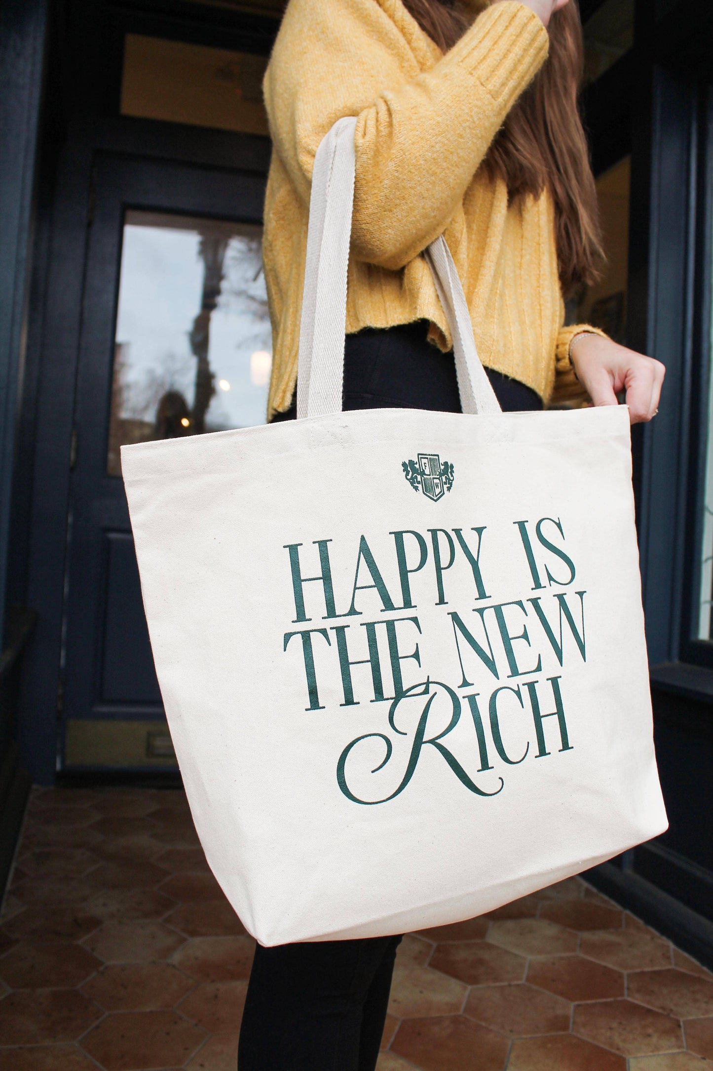 Freshwater Curated Goods - Happy is the New Rich Tote