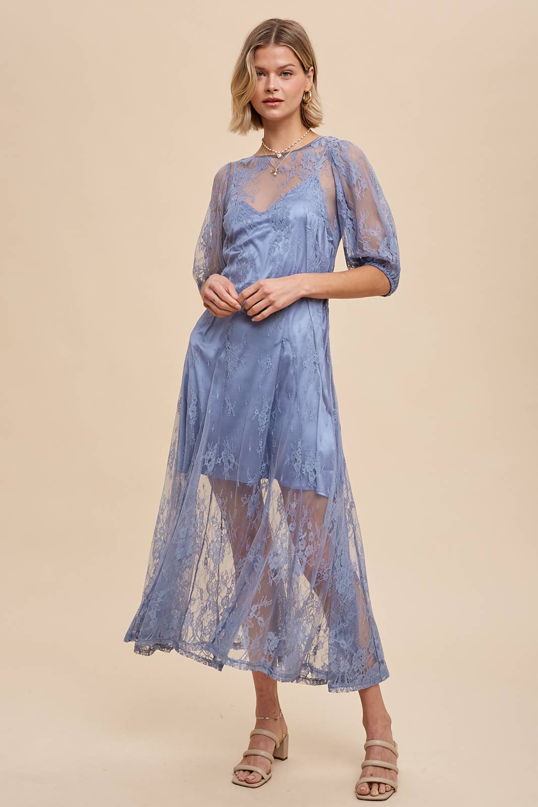 In Loom - LACE MAXI DRESS WITH CORSET BACK