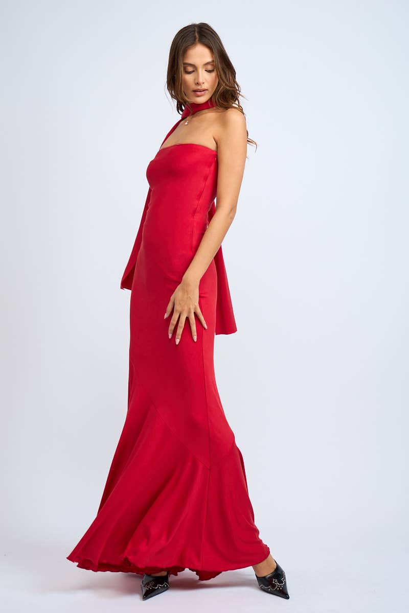 Heartbreaker Scarf Neck Maxi