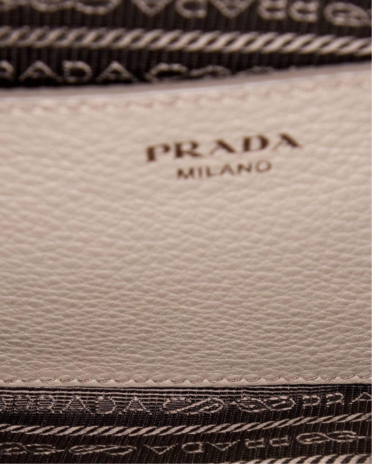 Prada Enameled Metal Triangle Crossbody Bag