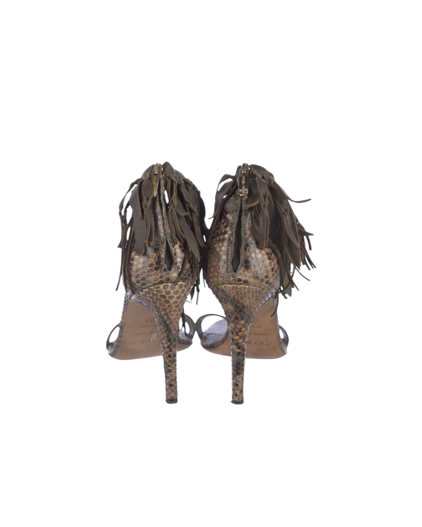 Sergio Rossi
Snakeskin Animal Print Sandals
Women's Size: 6 | US6, IT36