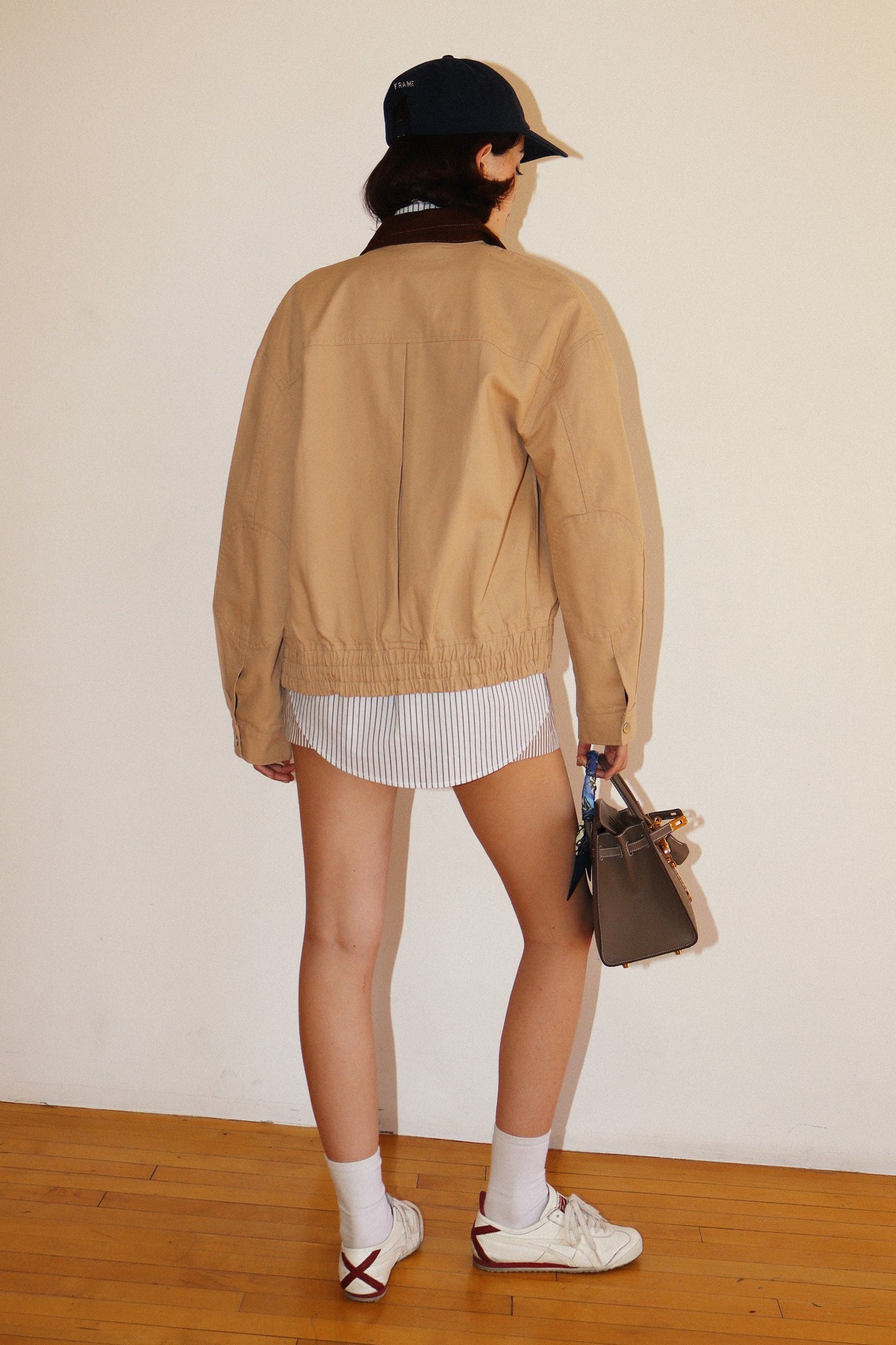 Vintage Canvas Bomber Jacket