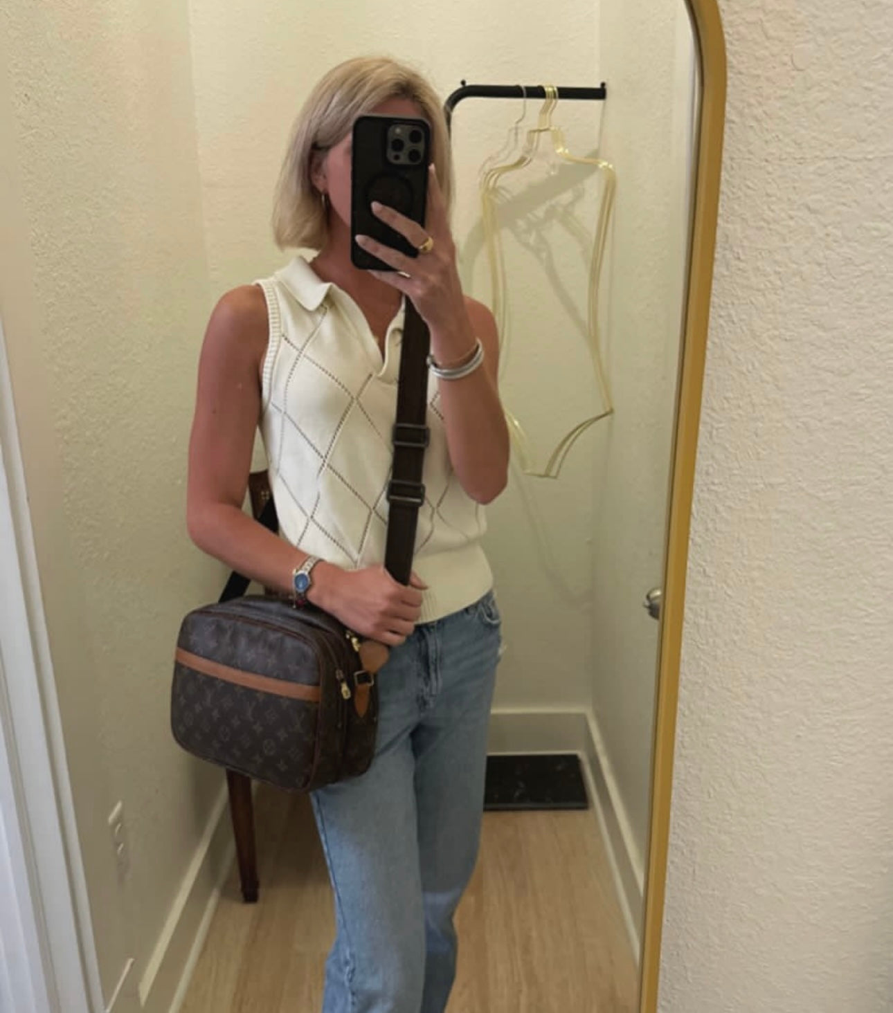 Louis Vuitton Monogram Reporter PM Shoulder Crossbody Bag