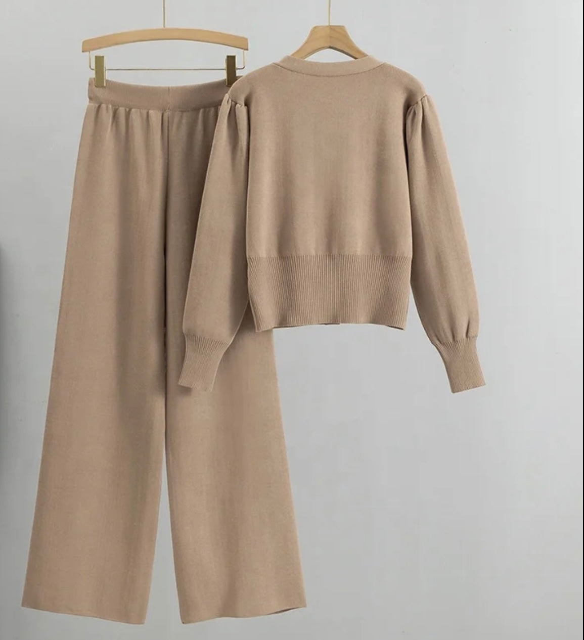 Knitted Old Money Athleisure Two-Piece Set