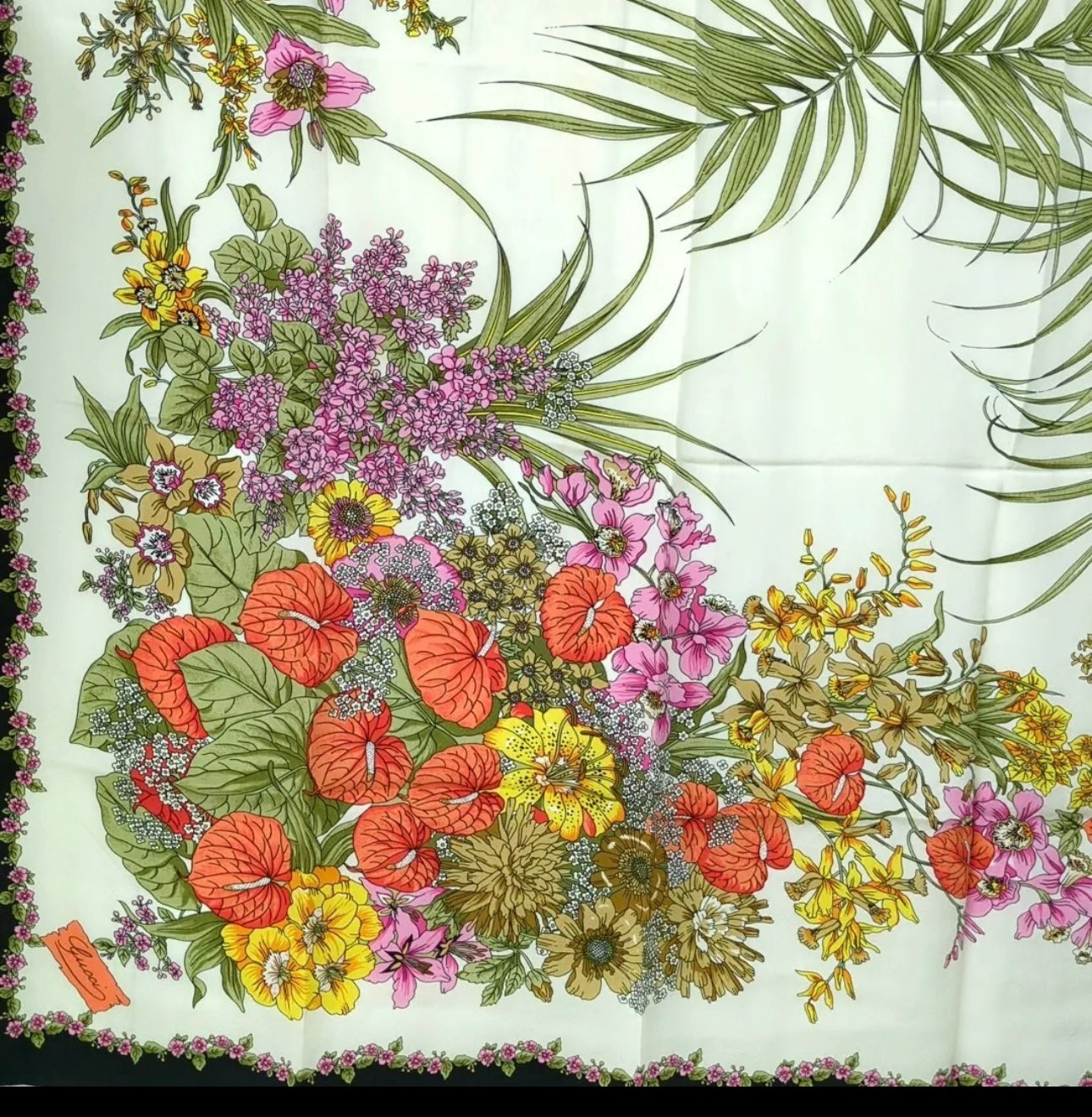 Gucci Floral Paradise Silk Scarf