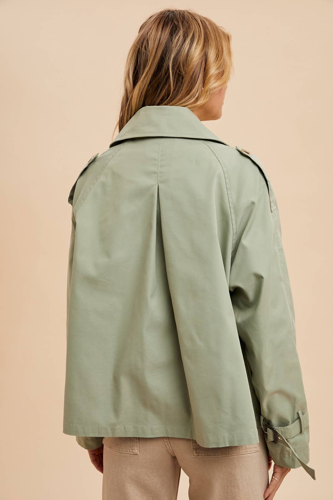 In Loom - COTTON BLEND SHORT TRENCH JACKET