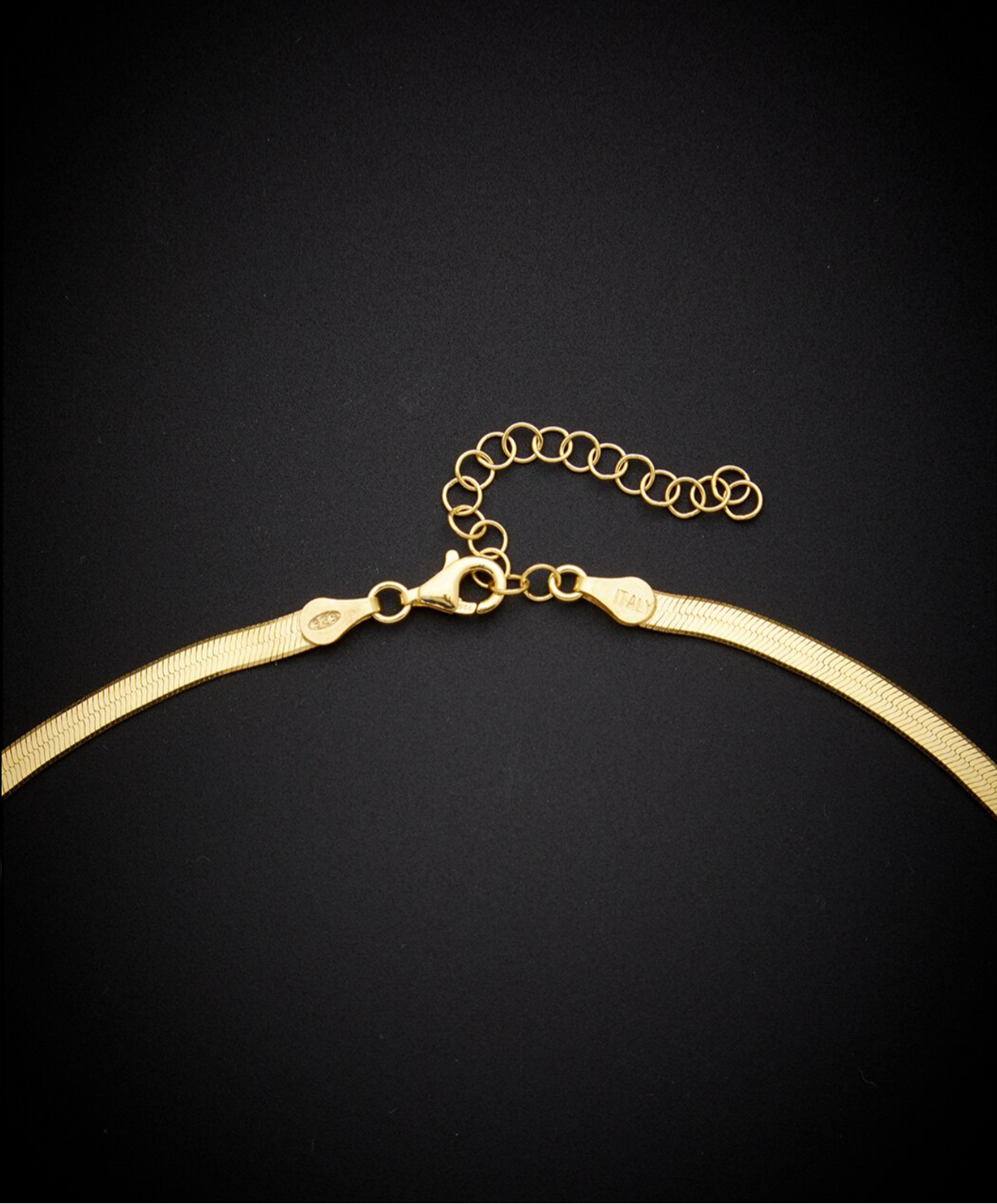 18K Italian Gold Over Silver 1.00ct. tw. Birthstone
Herringbone Necklace