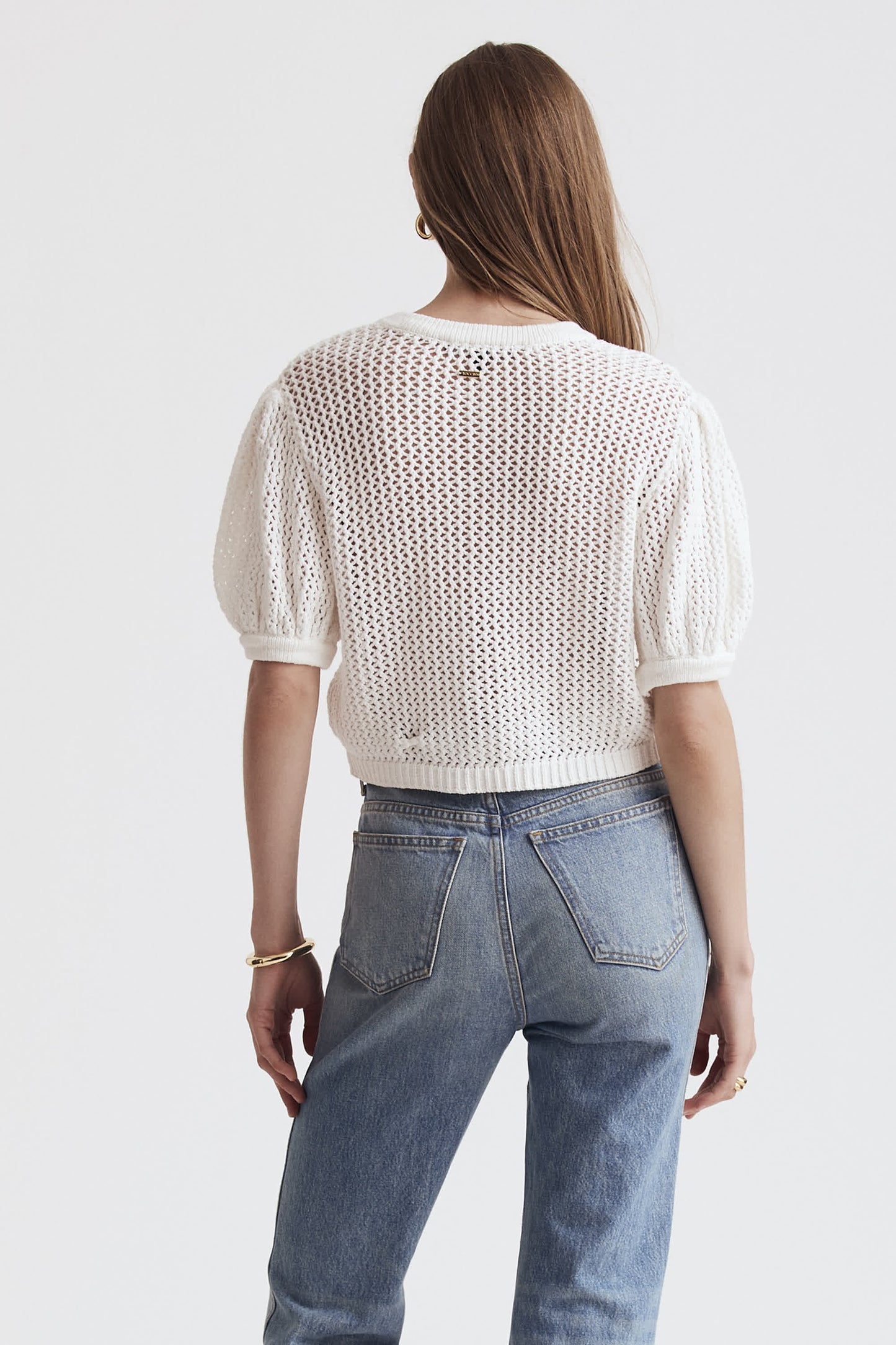 Samantha Crochet Cropped Cardigan