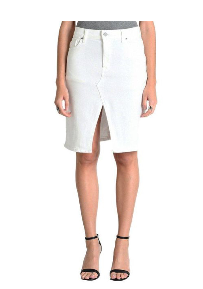 Fidelity Denim Regal White Skirt