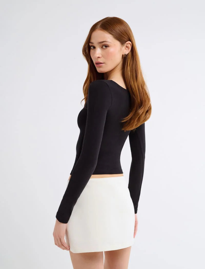 Cream Micro Skort. - Rumored