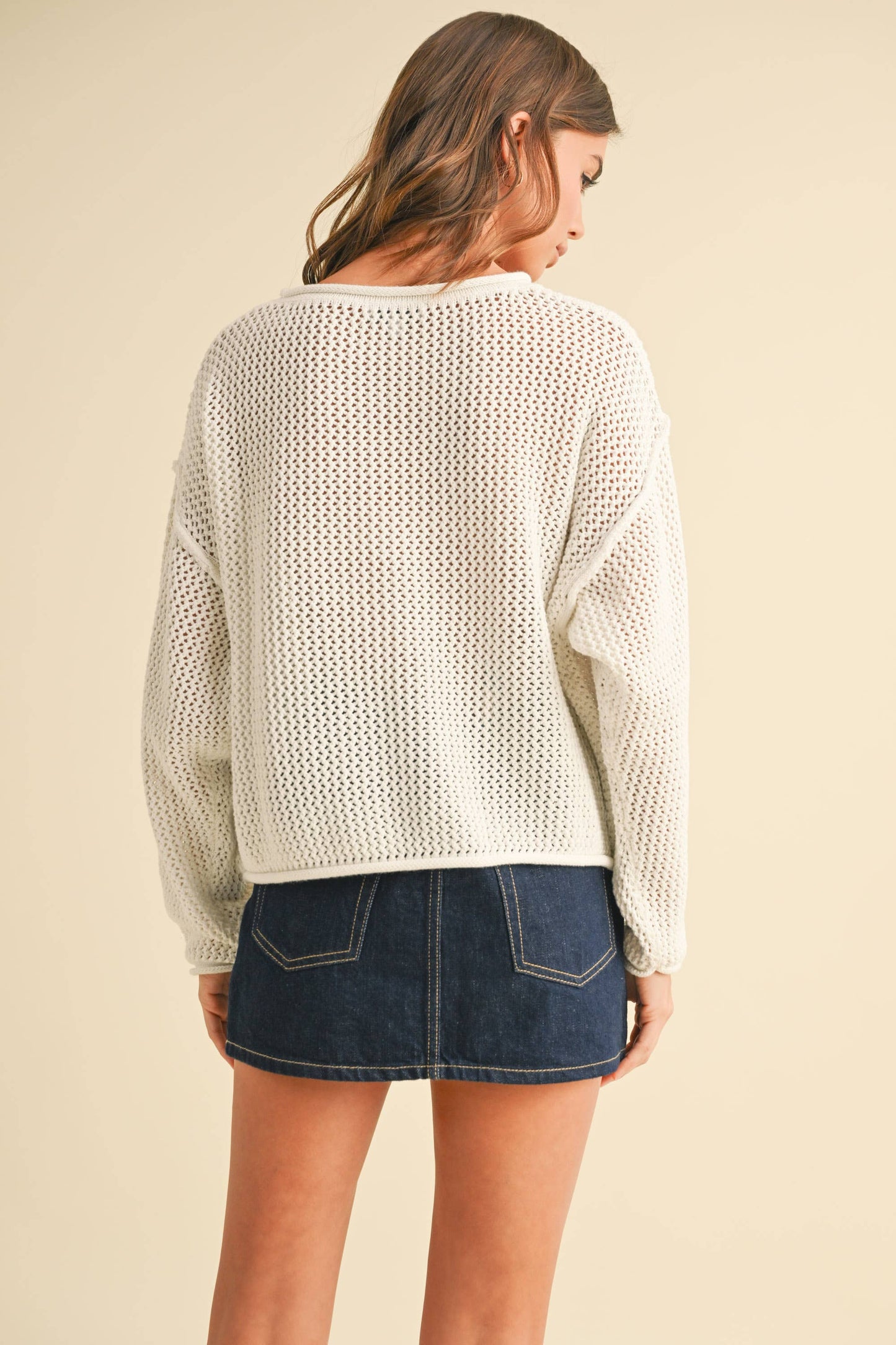 FLAG KNITTED SWEATER TOP