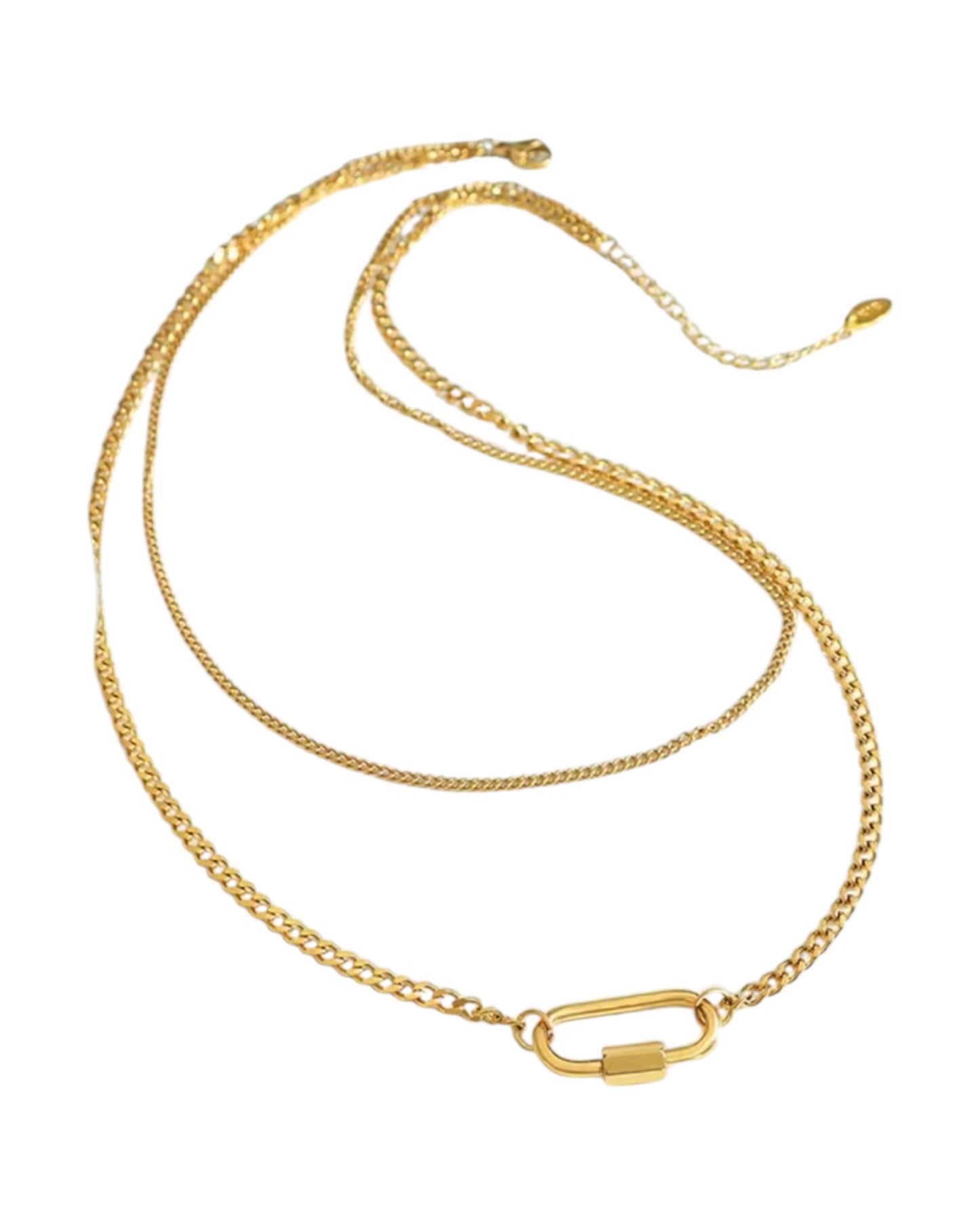 Lock & Layer Necklace