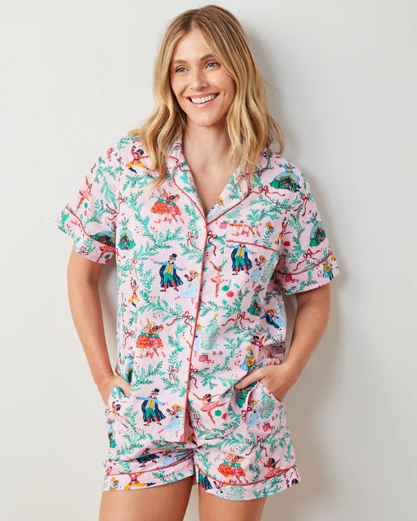 Short PJ Set in Nutcracker Dreams - Print Fresh