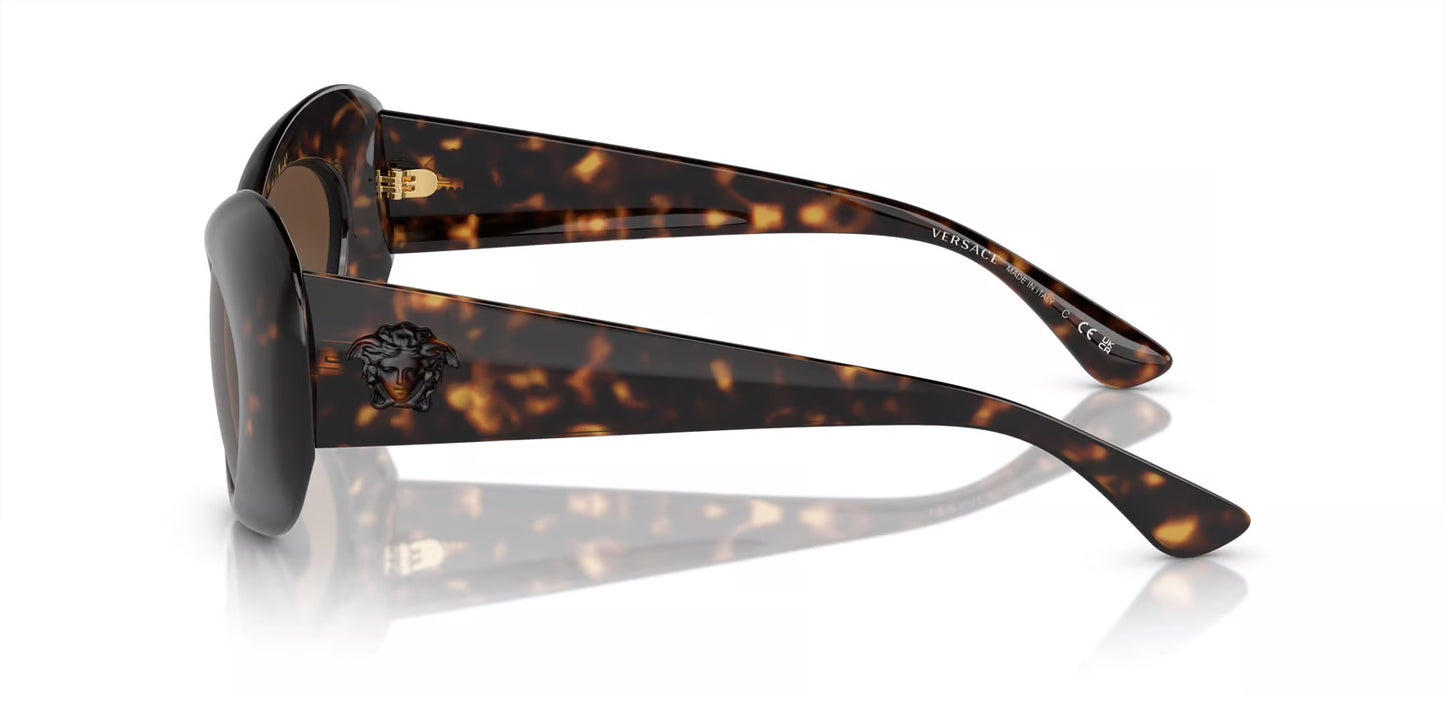 Versace Maxi La Medusa Black Oval Cat Eye