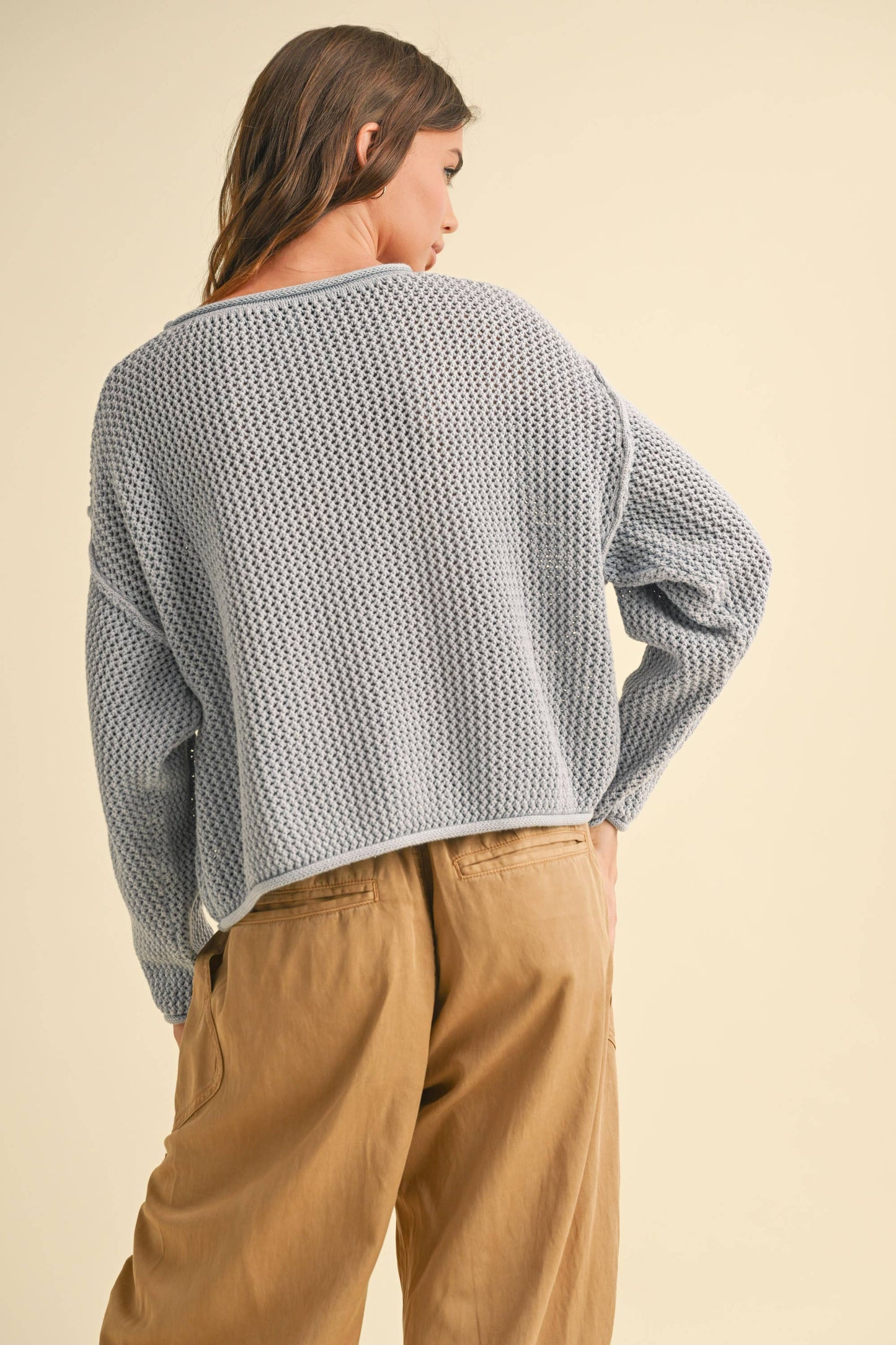 FLAG KNITTED SWEATER TOP
