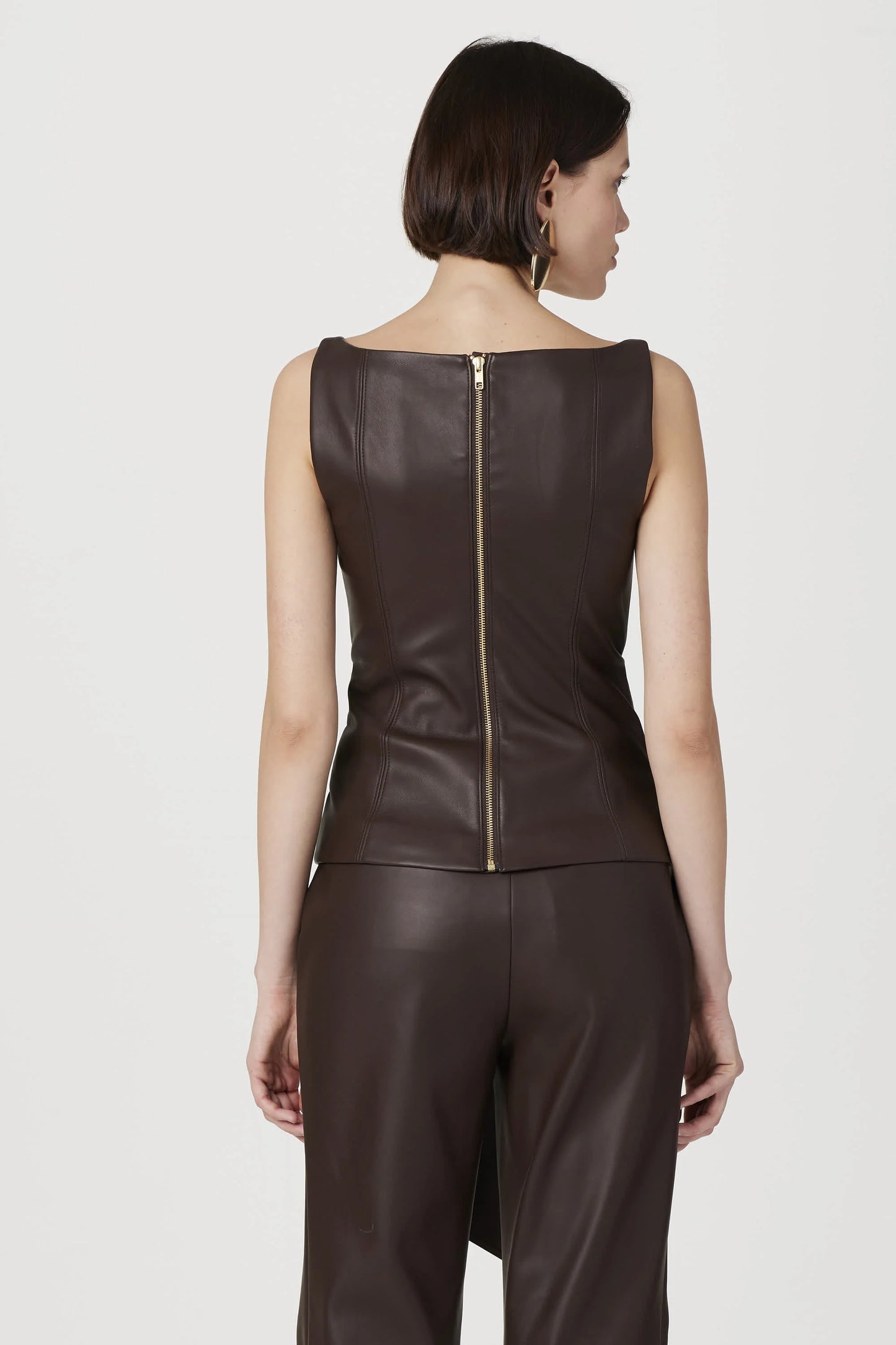 Linda Vegan Leather Corset