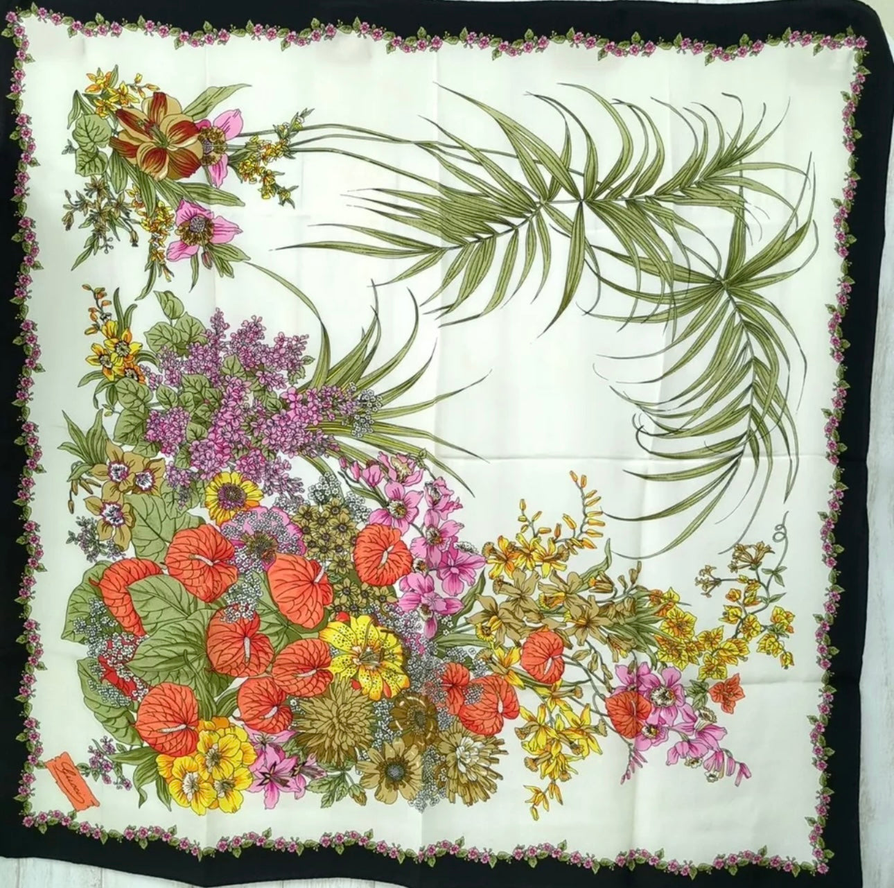 Gucci Floral Paradise Silk Scarf