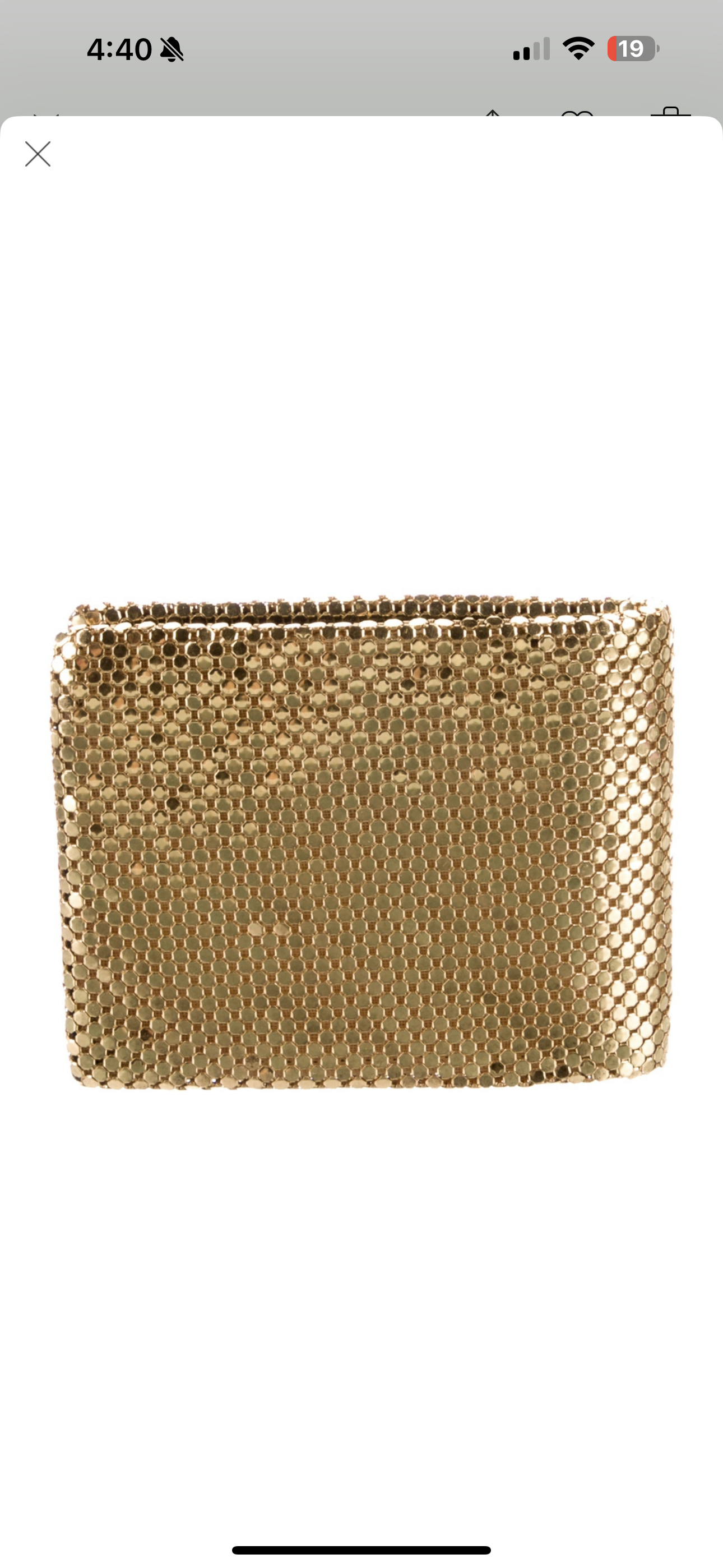 Whiting & Davis
Metal Compact Wallet
