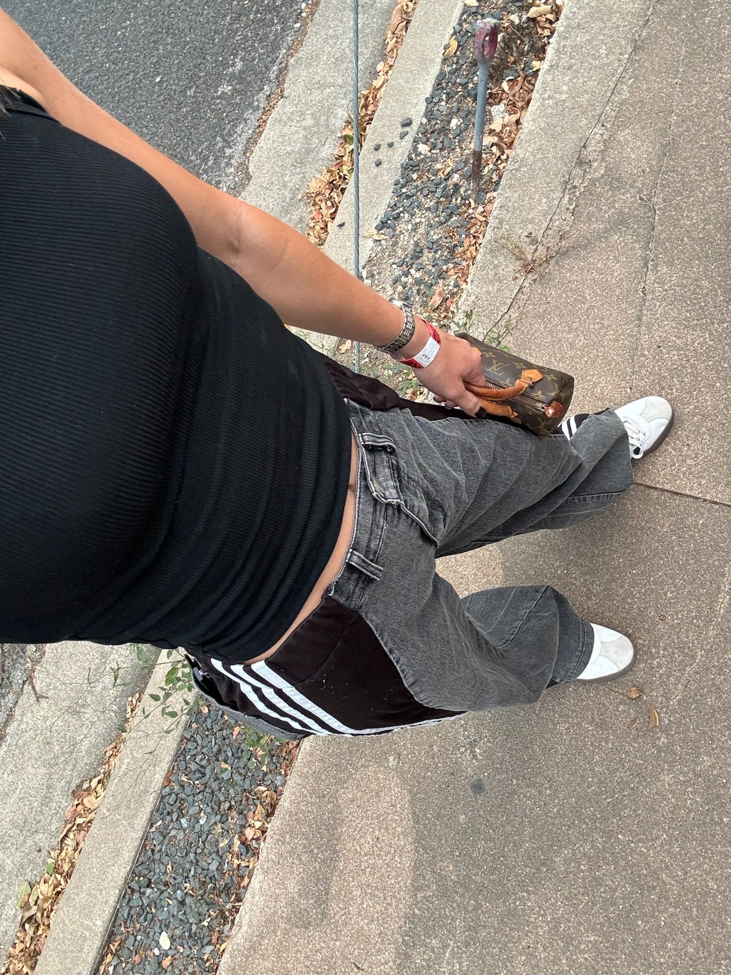 The F1 Straight Leg High Waisted “Sweatpant" Jeans