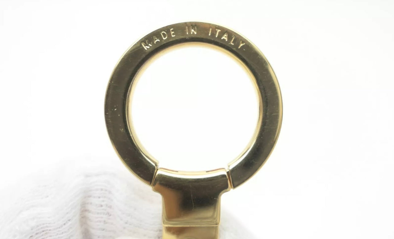 Louis Vuitton Metal Porte Cles Cadenas Key Chain Bag Charm LV