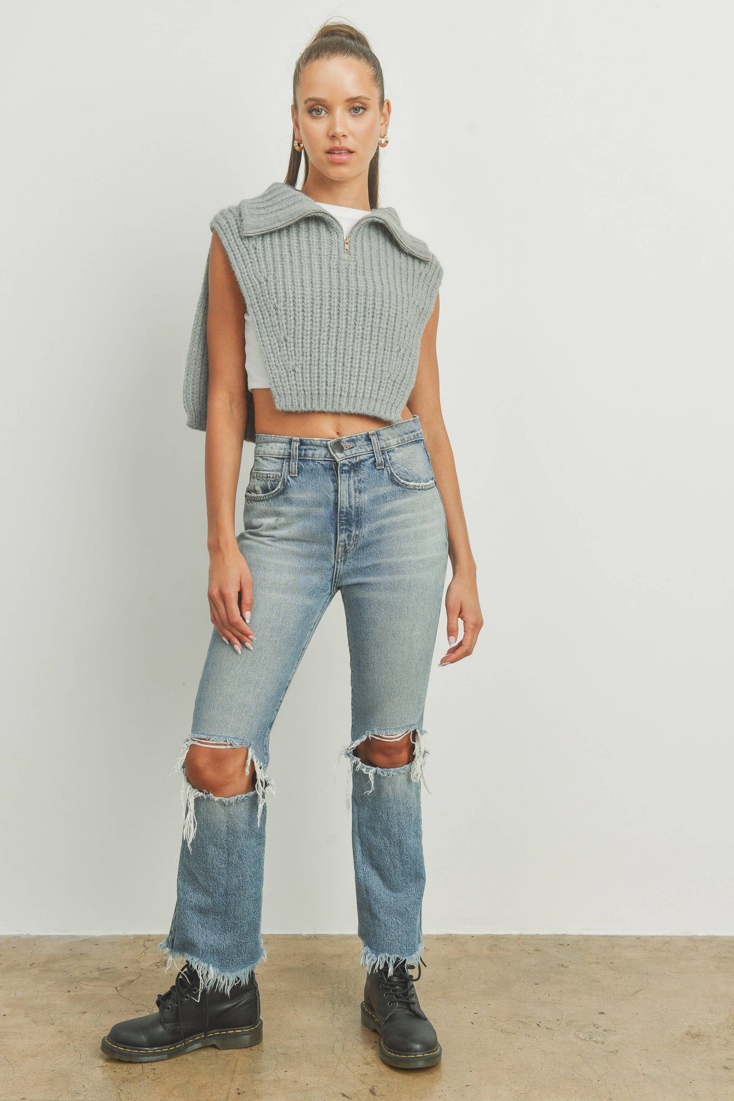 Turtleneck Sweater Vest
