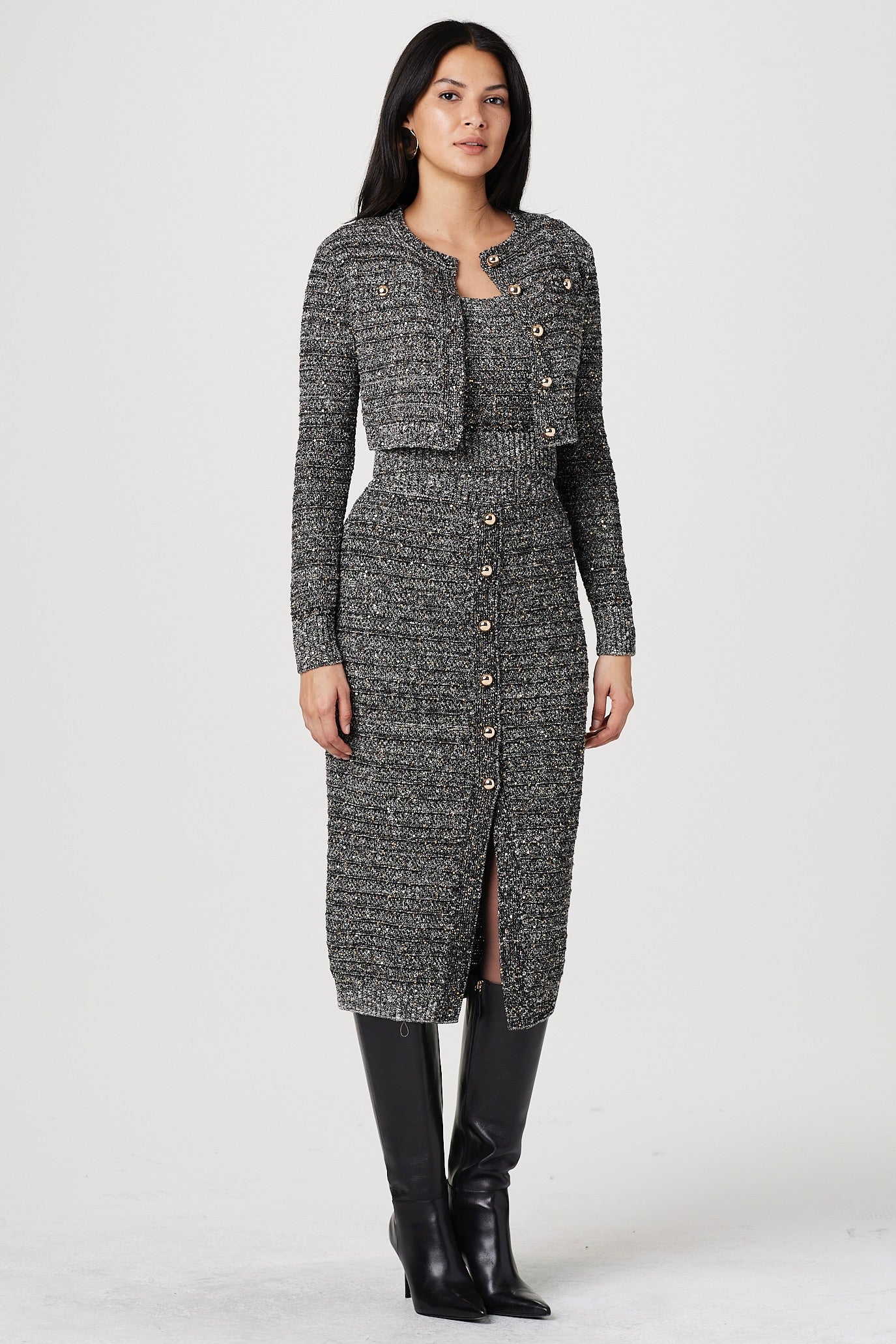 TANI BUTTON- FRONT SKIRT