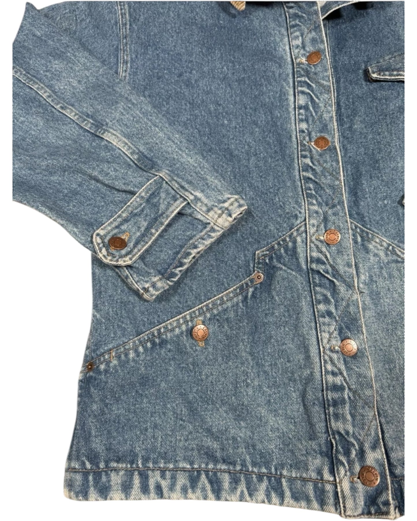 Vintage Calvin Klein Sport Denim Chore Jacket – Made in USA (90s)