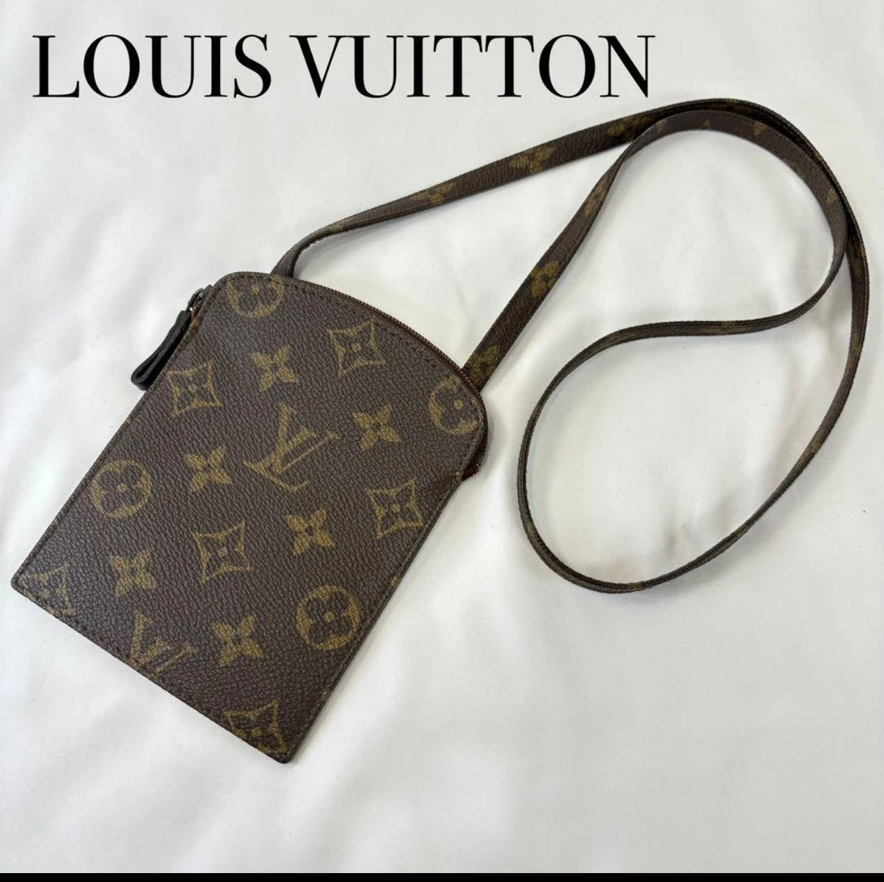 Louis Vuitton Monogram Canvas Phone Pouch Crossbody
