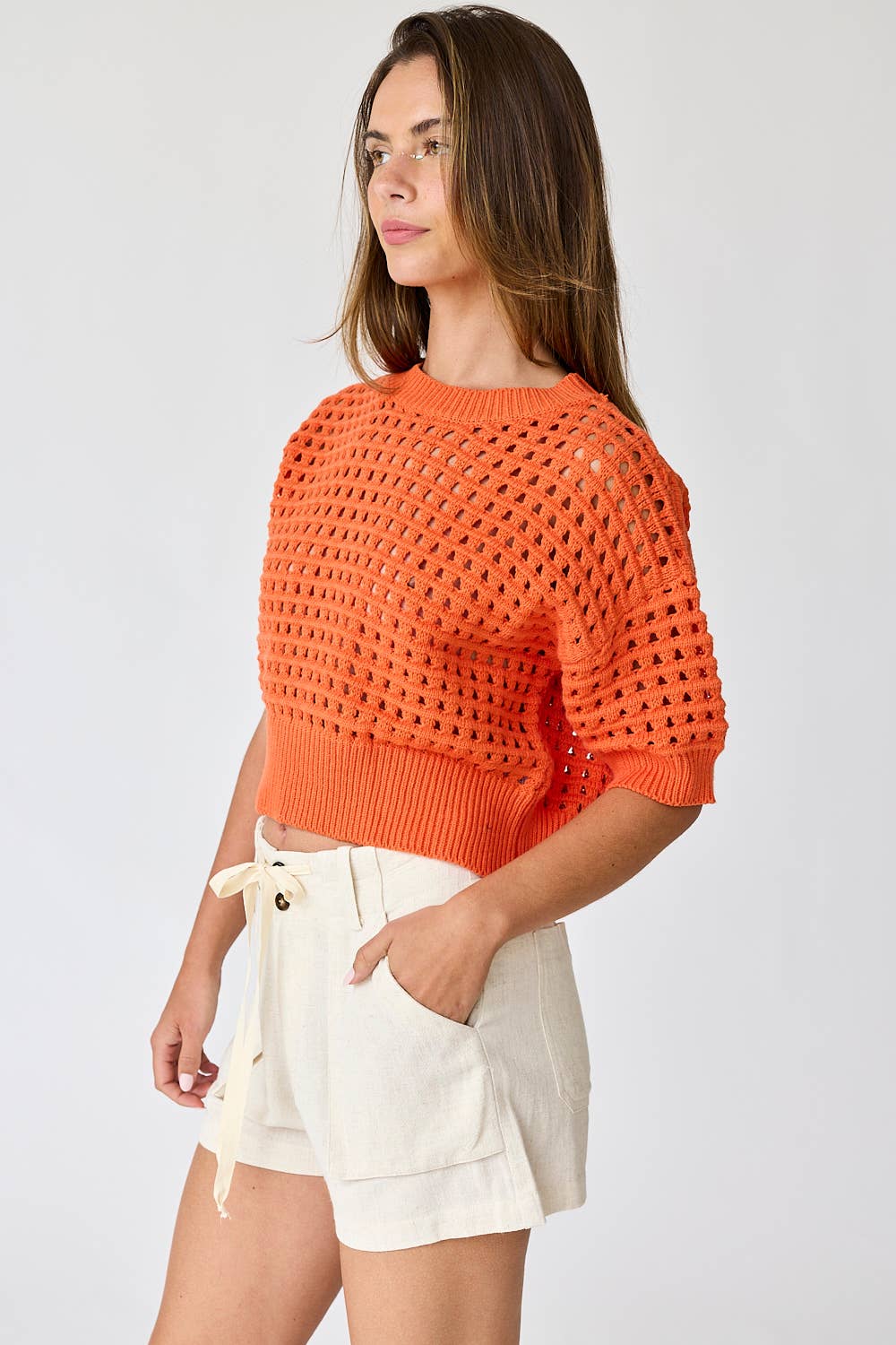 Alina Cropped Crochet Top