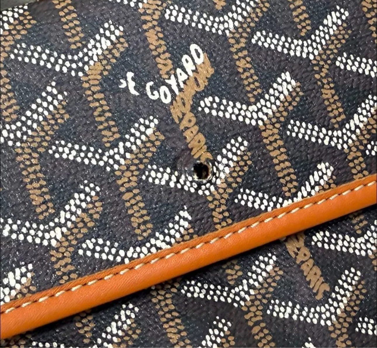 GOYARD Goyardine Saint Louis PM Black & Tan