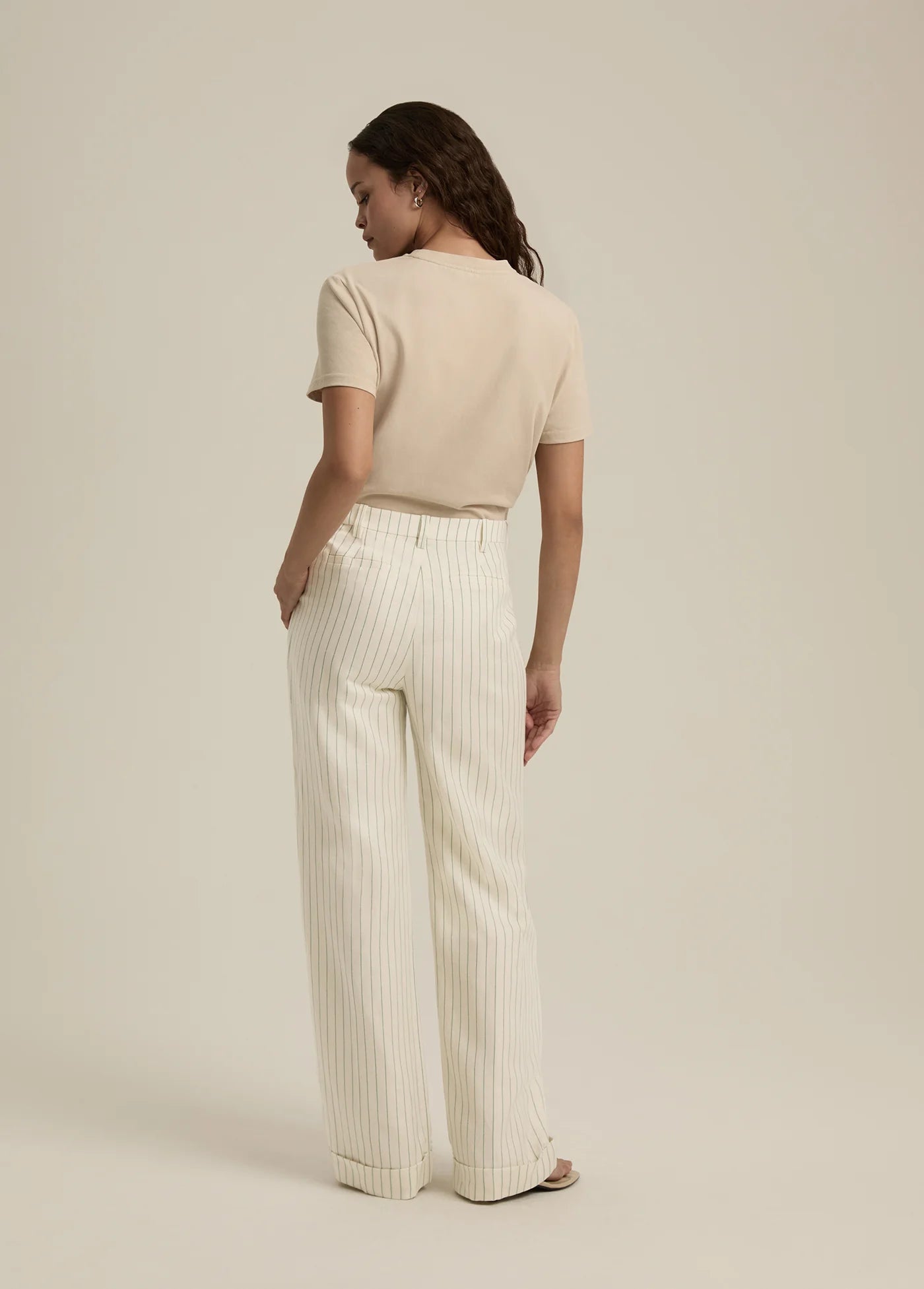 The Paige Pant - Emerald Stripe - Favorite Daughter