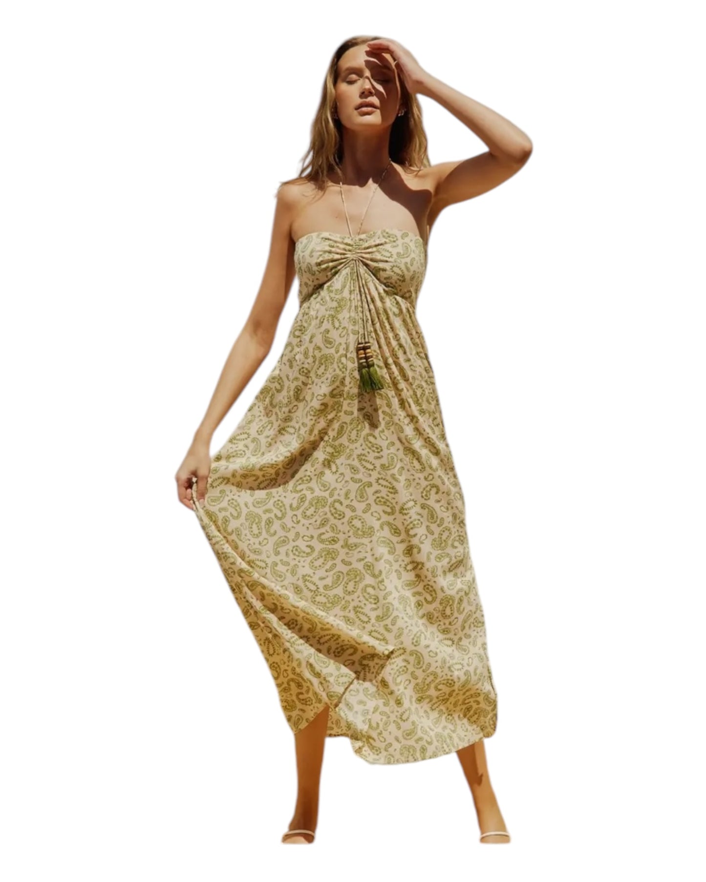 Lucky Charm Halter Tiered Dress