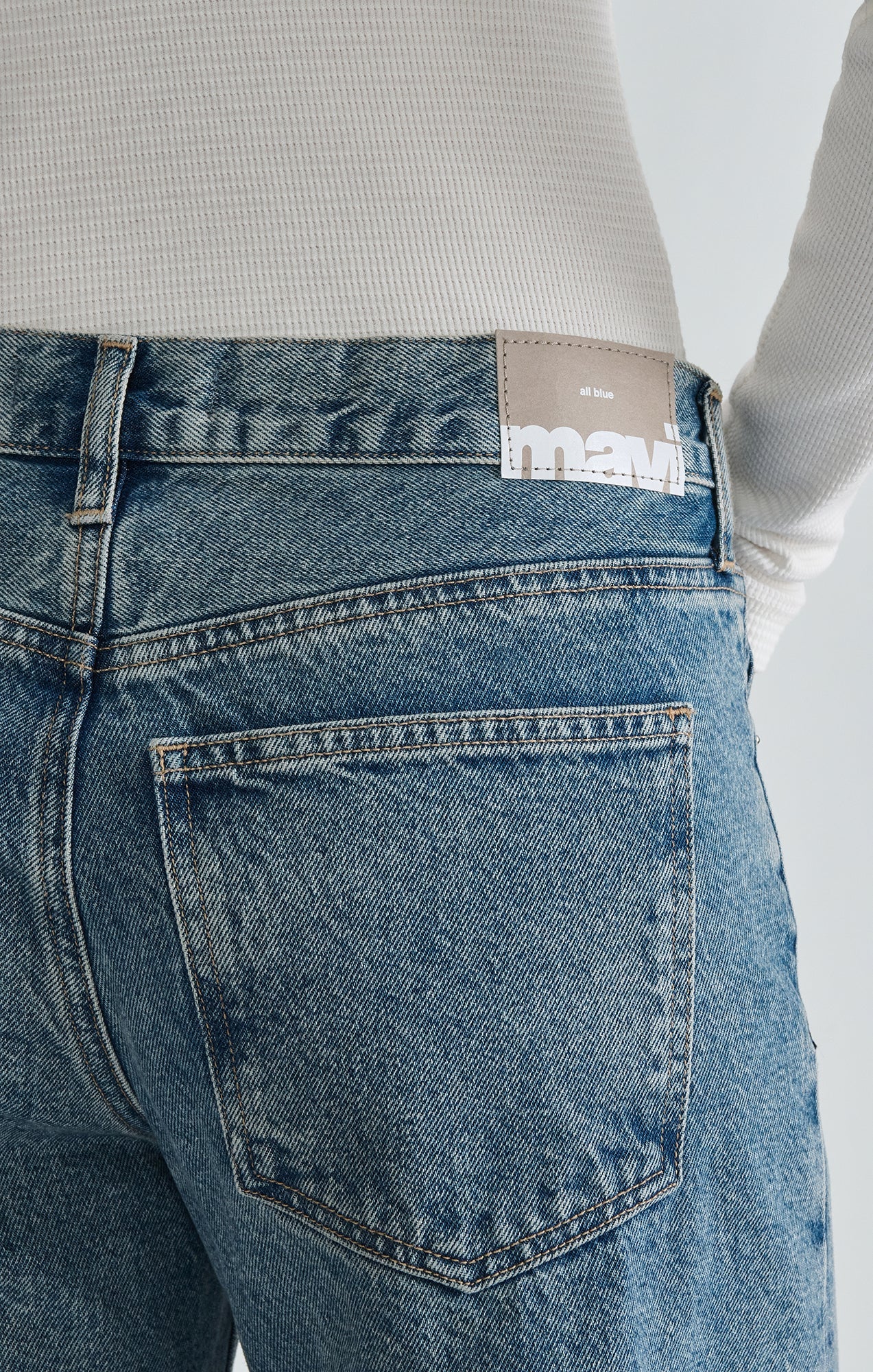 Sandy Wide Leg Light Brushed Classic Denim