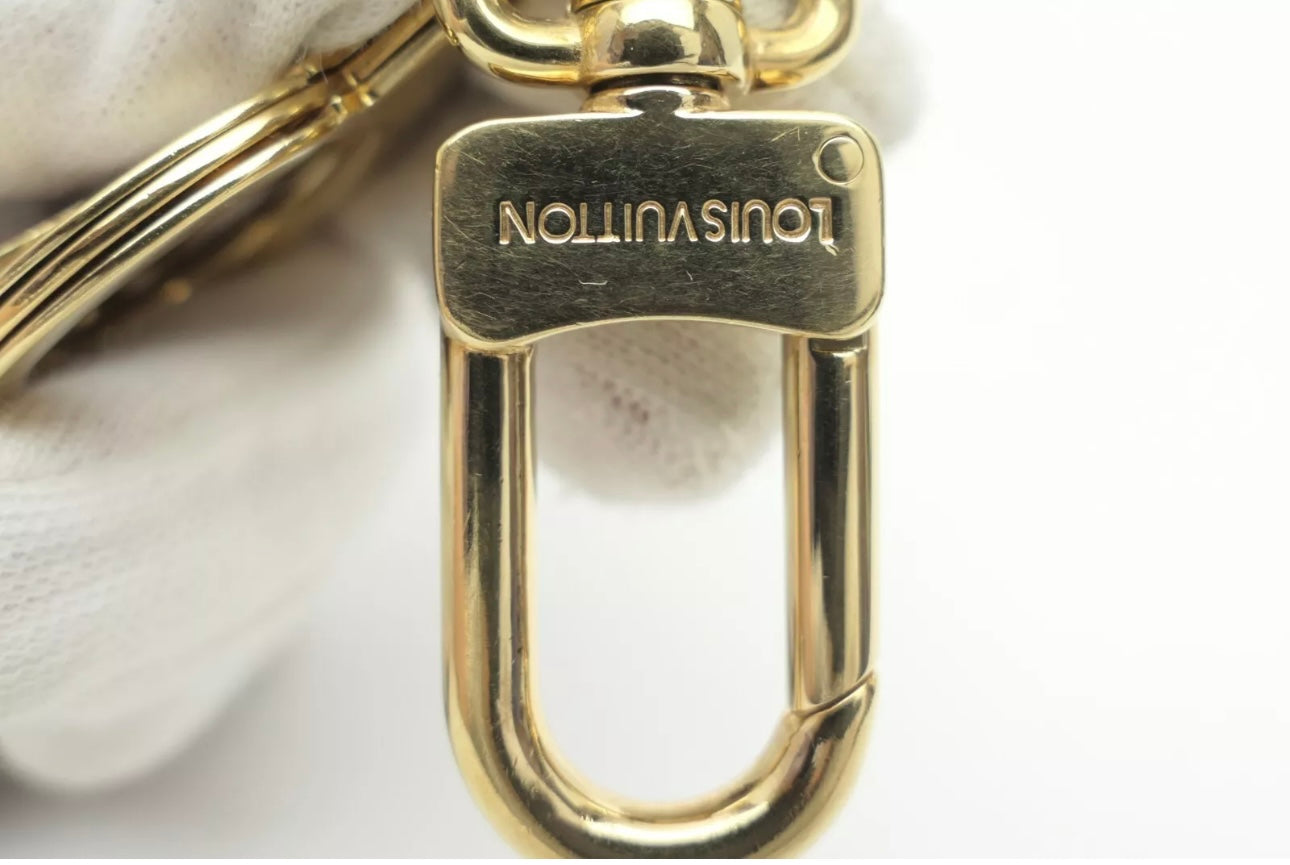 Louis Vuitton Metal Porte Cles Cadenas Key Chain Bag Charm LV