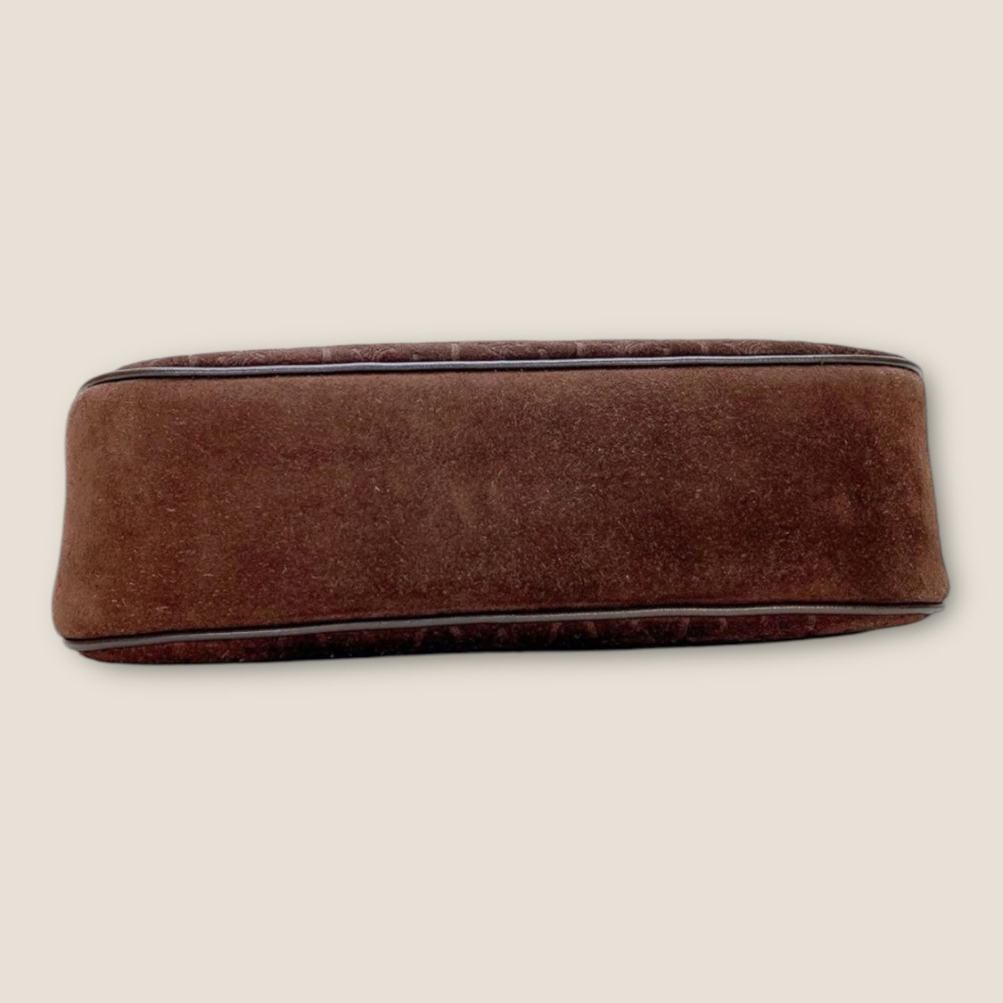 CELINE BROWN SUEDE SHOULDER BAG