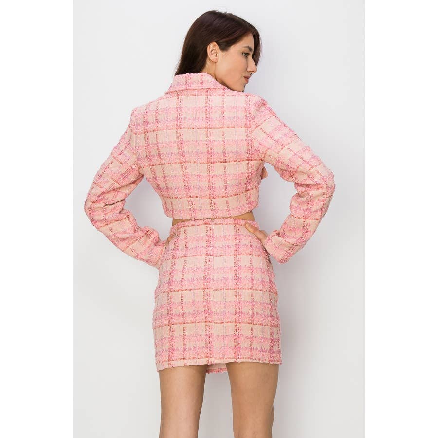SPRING TWEED MINI SKIRT