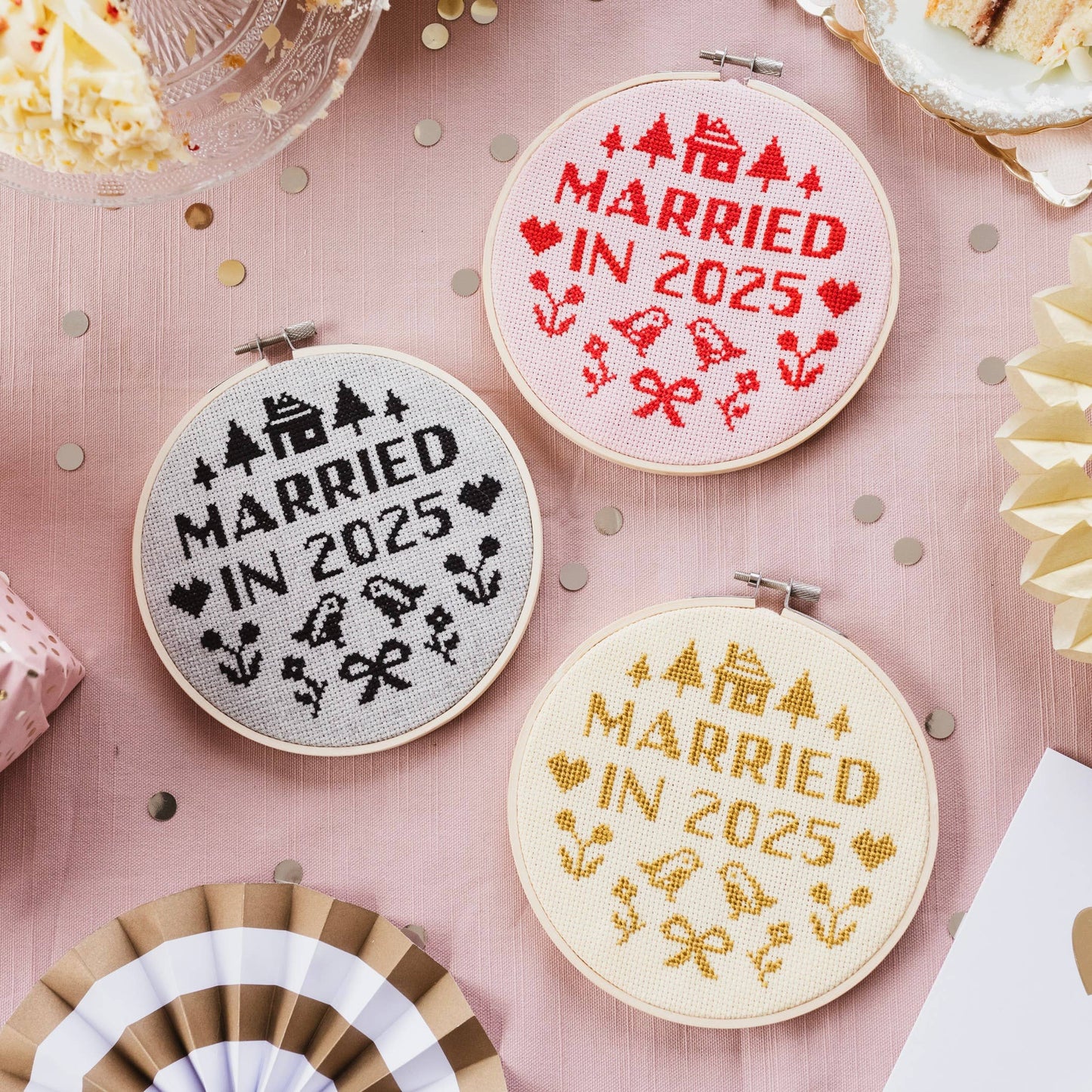 Cotton Clara Craft Kits & Supplies - Married In 2025 Cross Stitch Kit