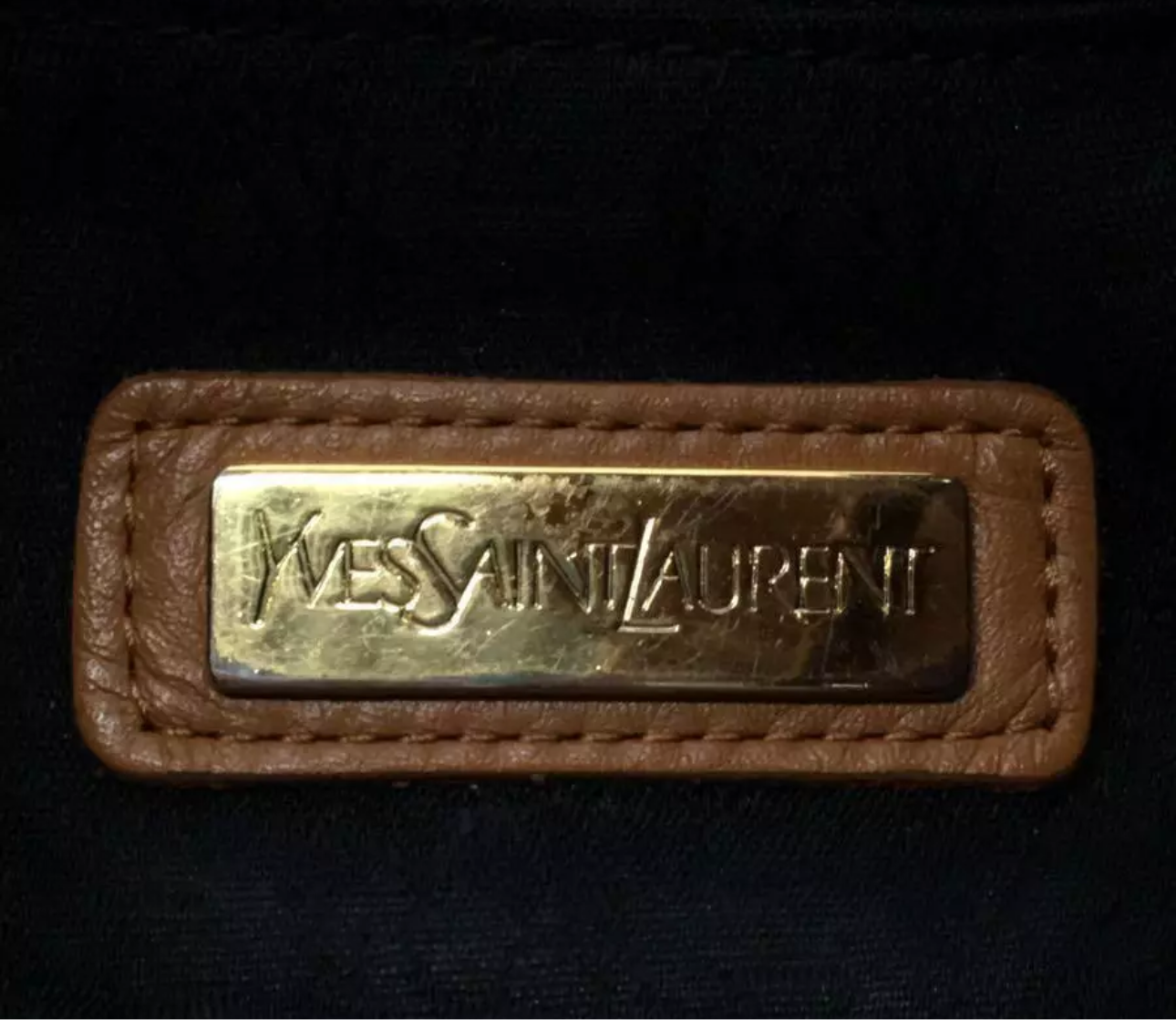 Saint Laurent Shoulder Bag Black Leather
