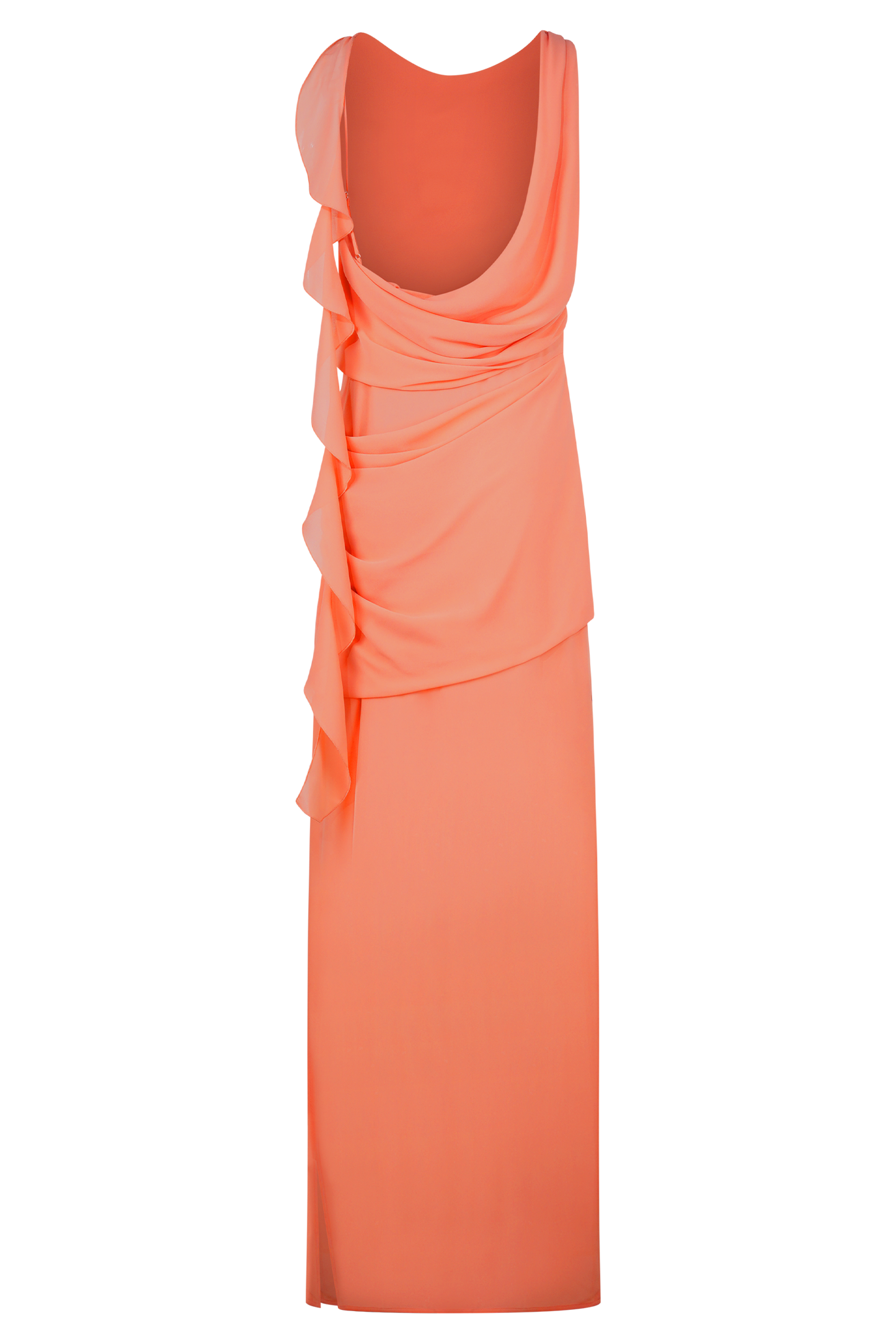 Meshki Daria
Draped Chiffon Maxi Dress