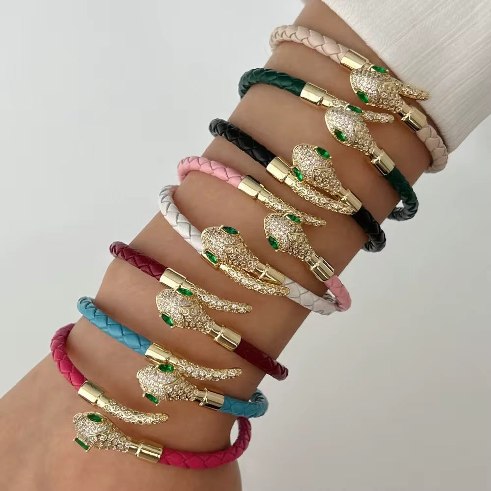Viper Luxe Leather Bracelet