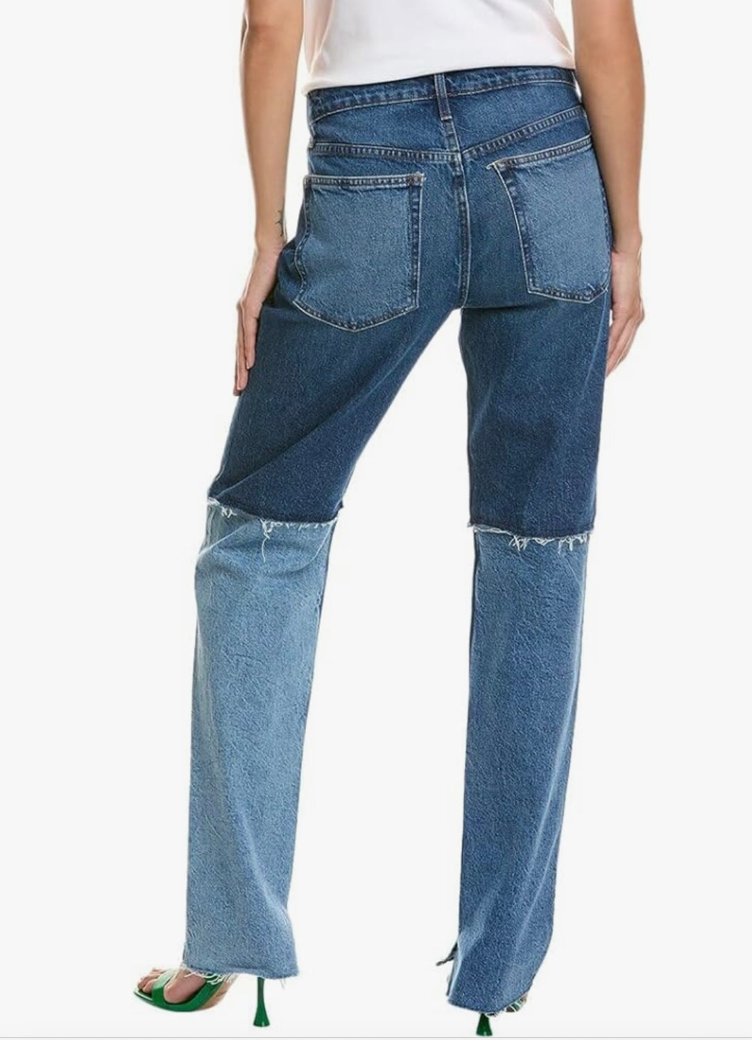 FRAME Denim The Fashion Patchwork
Straight Jean