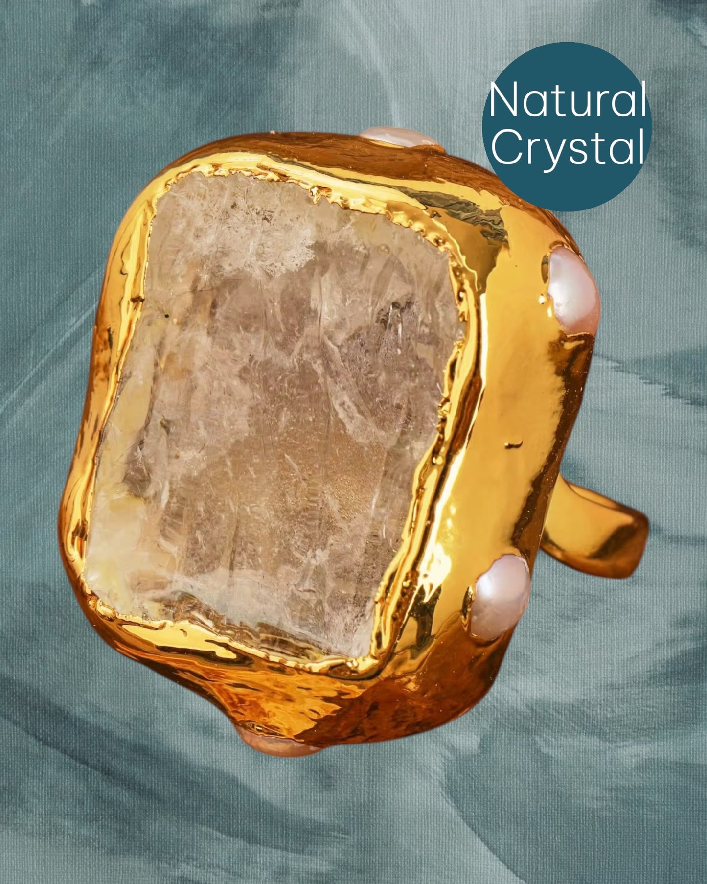 Celeste Crystal Cocktail Ring