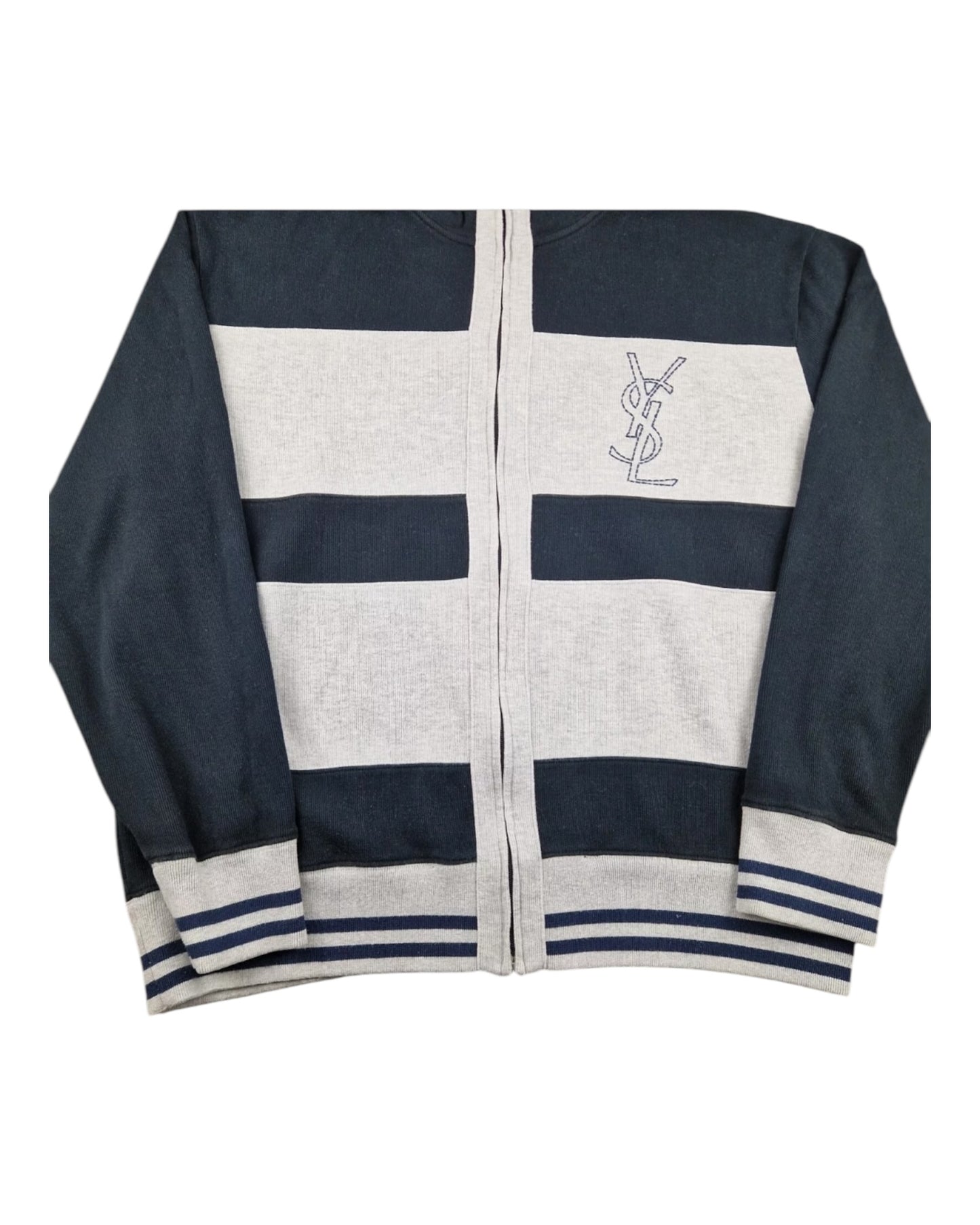 Yves Saint Laurent
Striped Turtleneck Cardigan