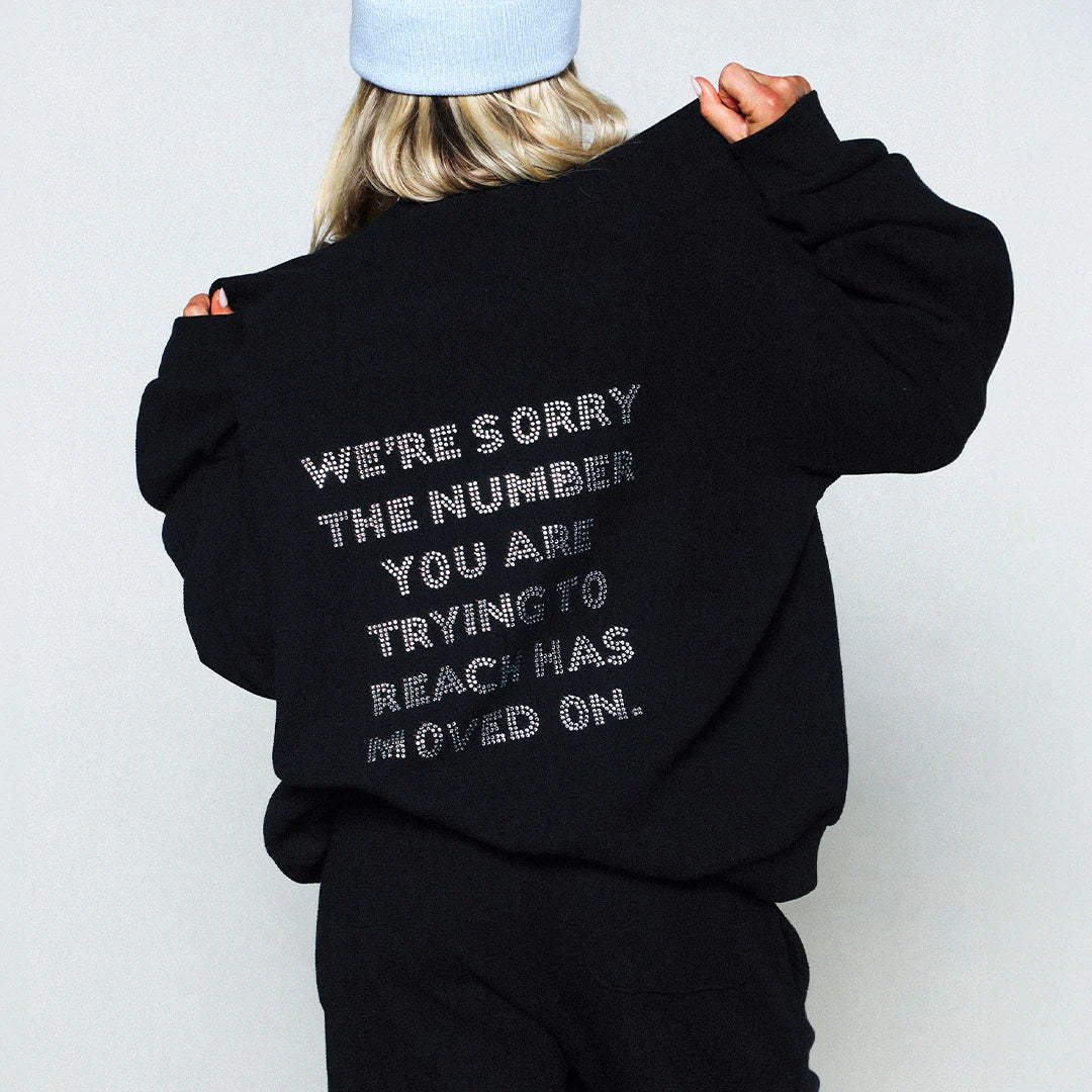 Black 1-800 Kara Crewneck - Boys Lie