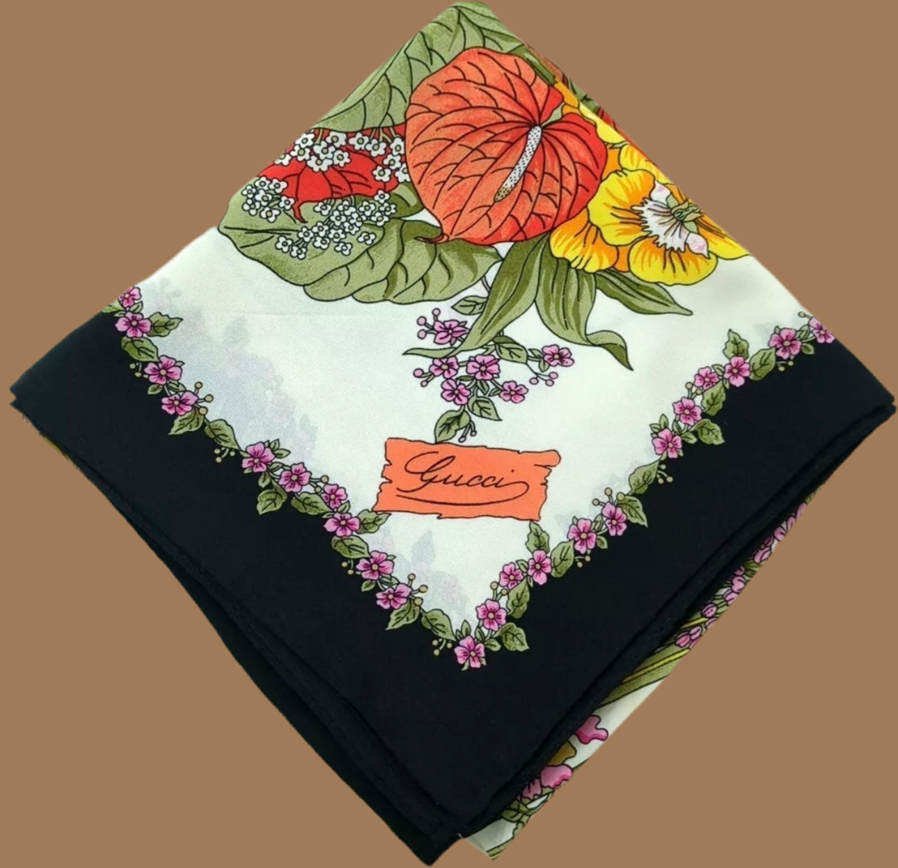 Gucci Floral Paradise Silk Scarf