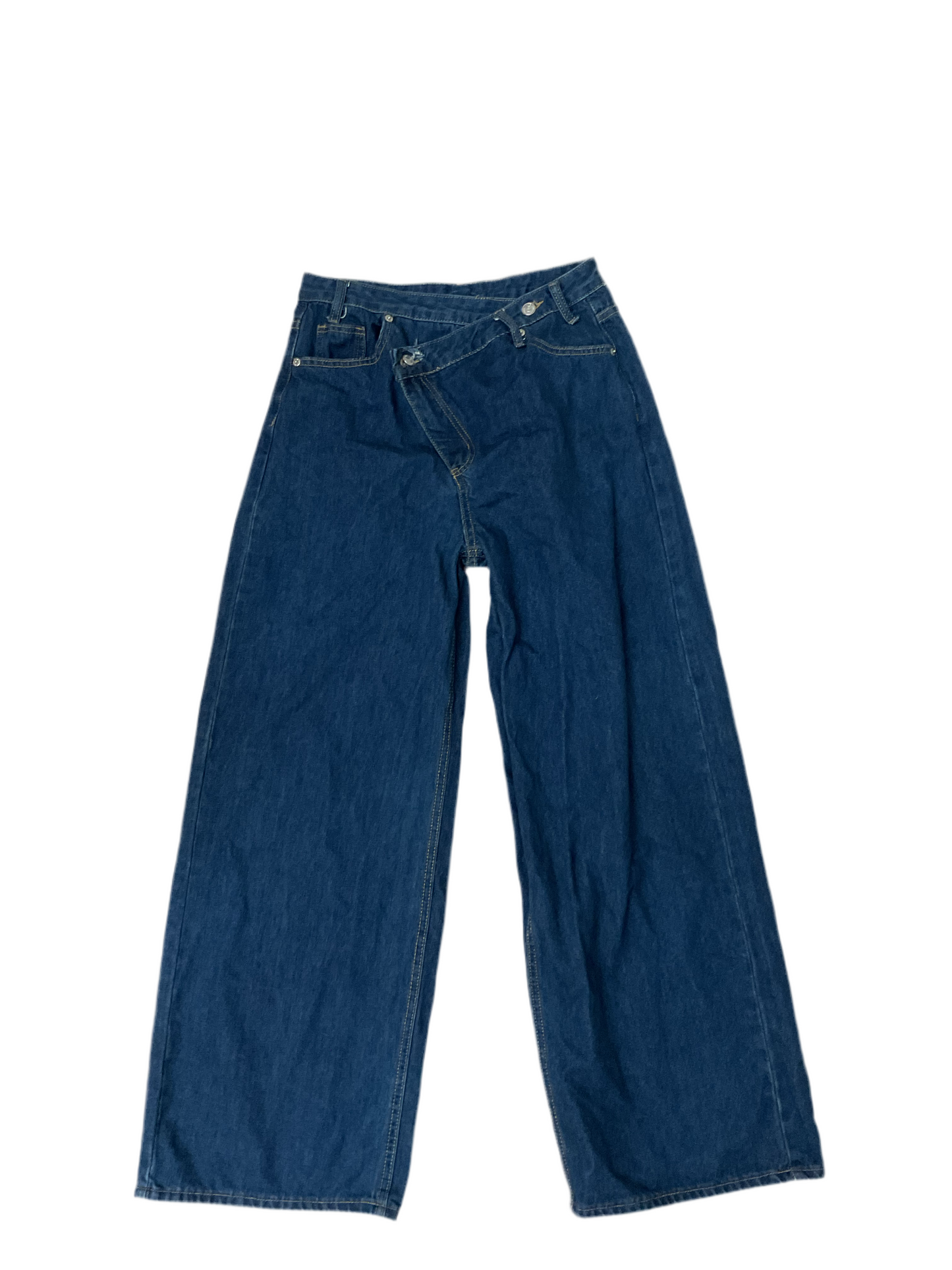 Y2K Wide Baggy Side-Button Jeans