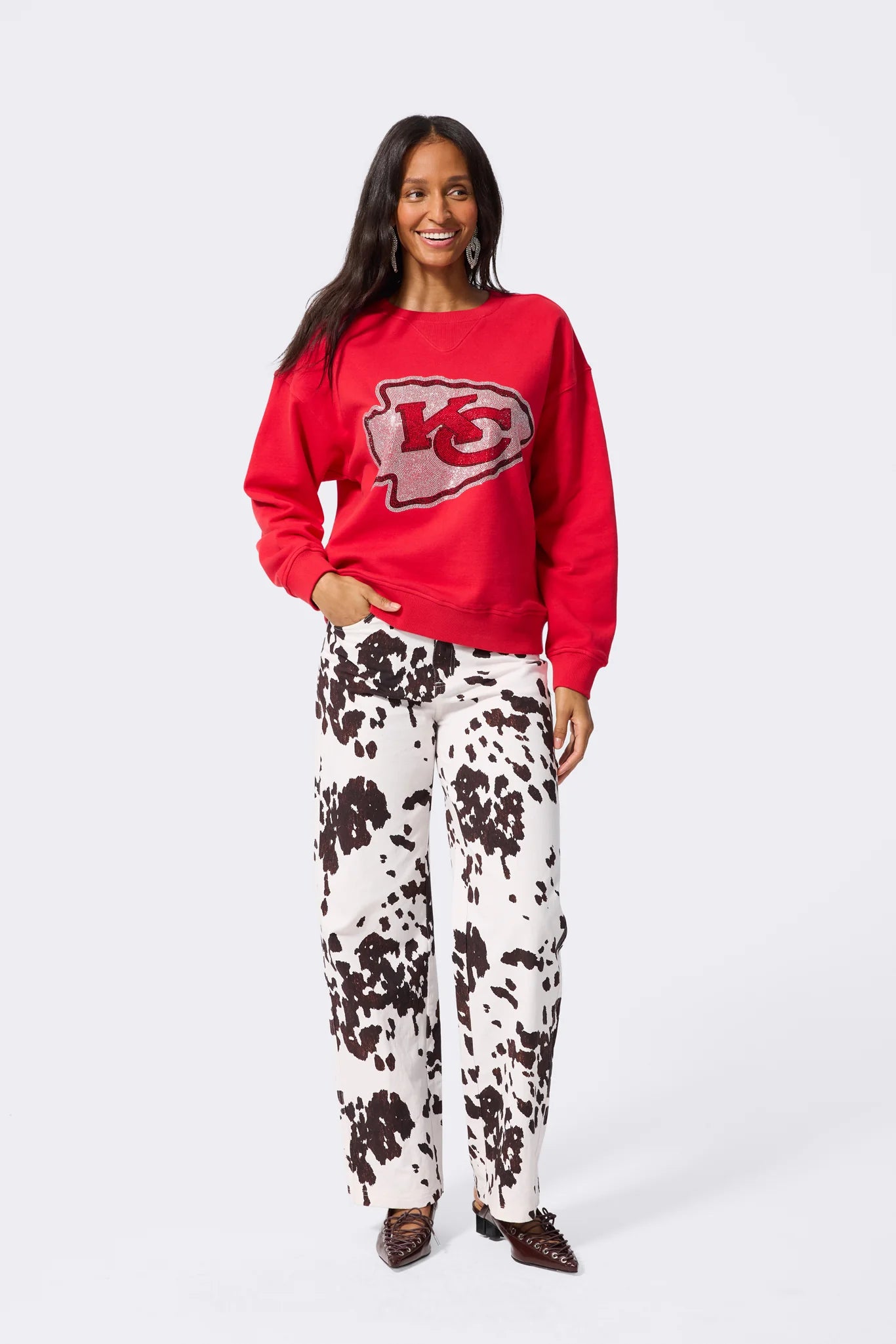 Chief’s Red Gems Crewneck